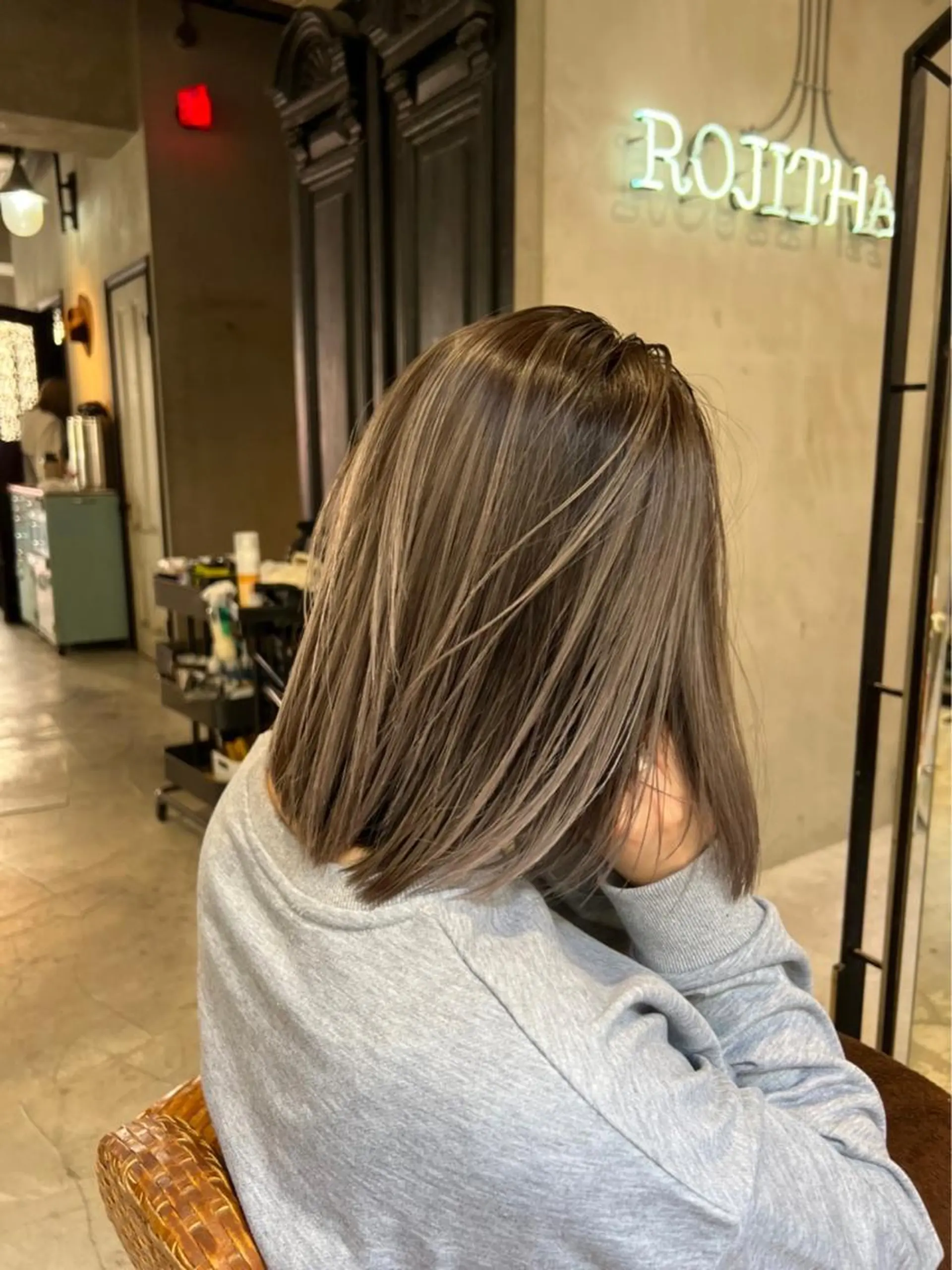 ミディアム カラー ヘアアレンジ バレイヤージュ レイヤーカット ヘアカラー トリートメント ヘアセット 🍀艶髪・透明感🍀 TATSUKIのヘアスタイル