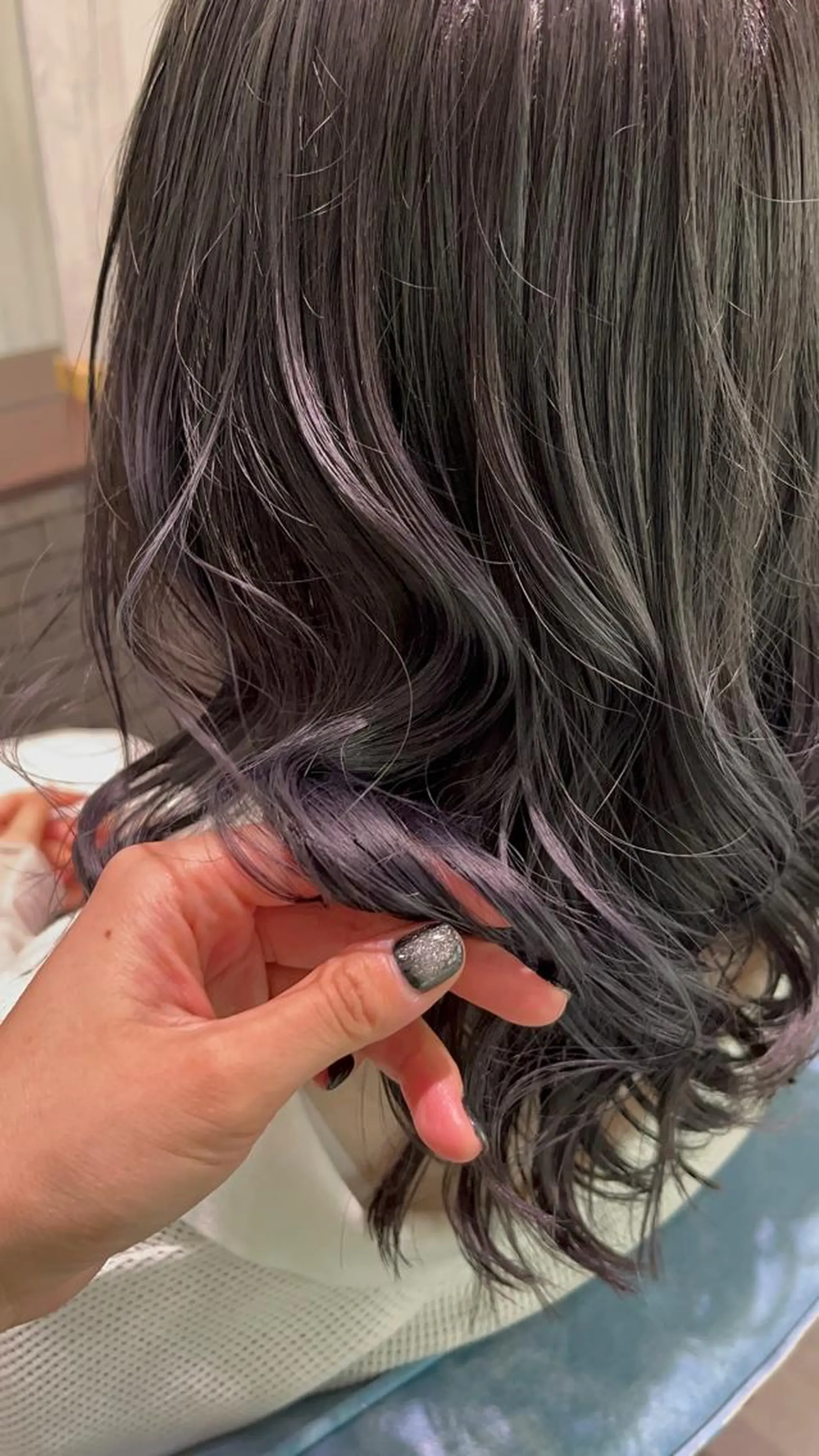 ミディアム ヘアアレンジ トリートメント ヘアカラー axy 新宿本店所属・🐾カラーモデル募集 中🐈‍⬛藤川 千誉のヘアスタイル