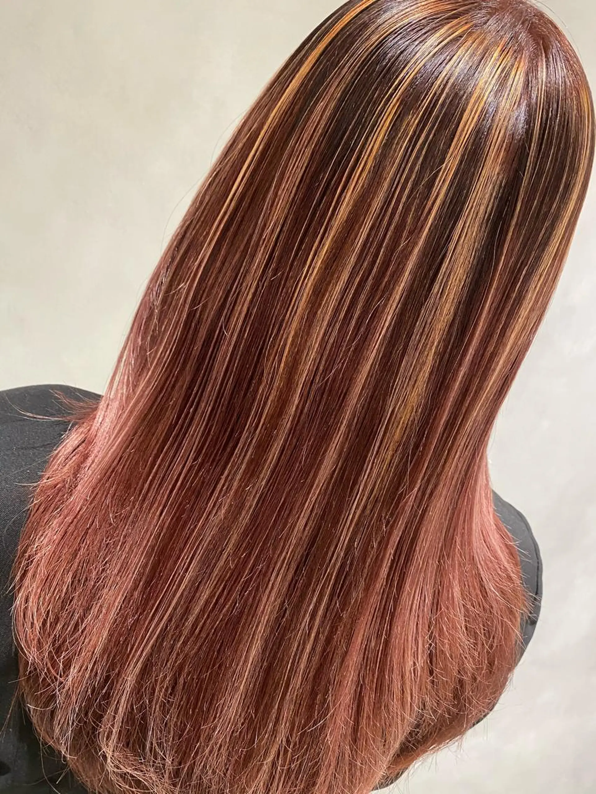ロング カラー カット ヘアカラー 渡辺　亮/ ハイライト/髪質改善のヘアスタイル
