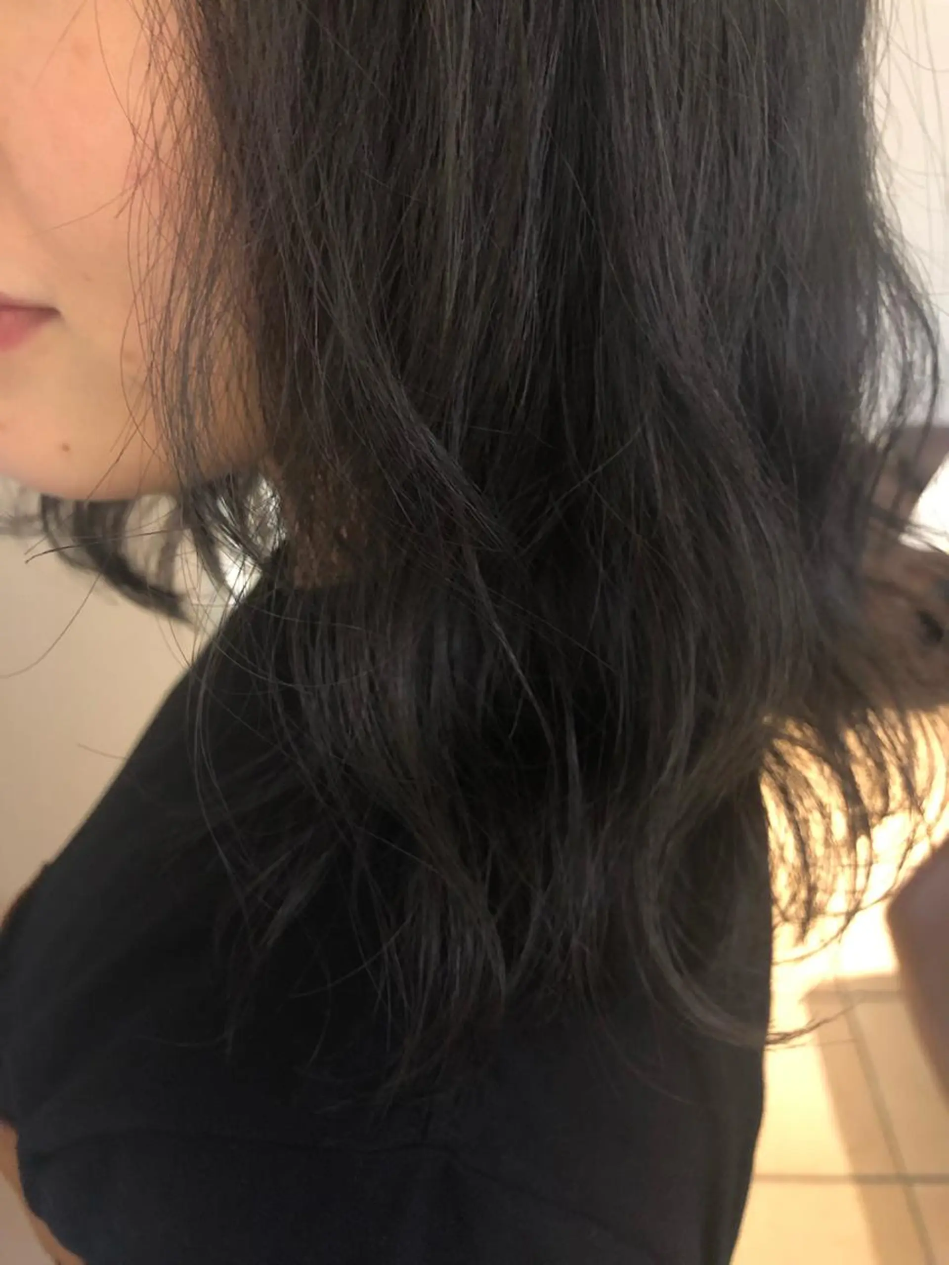 セミロング カラー パーマ セミロングパーマ 韓国hair ·͜· watanabeのヘアスタイル