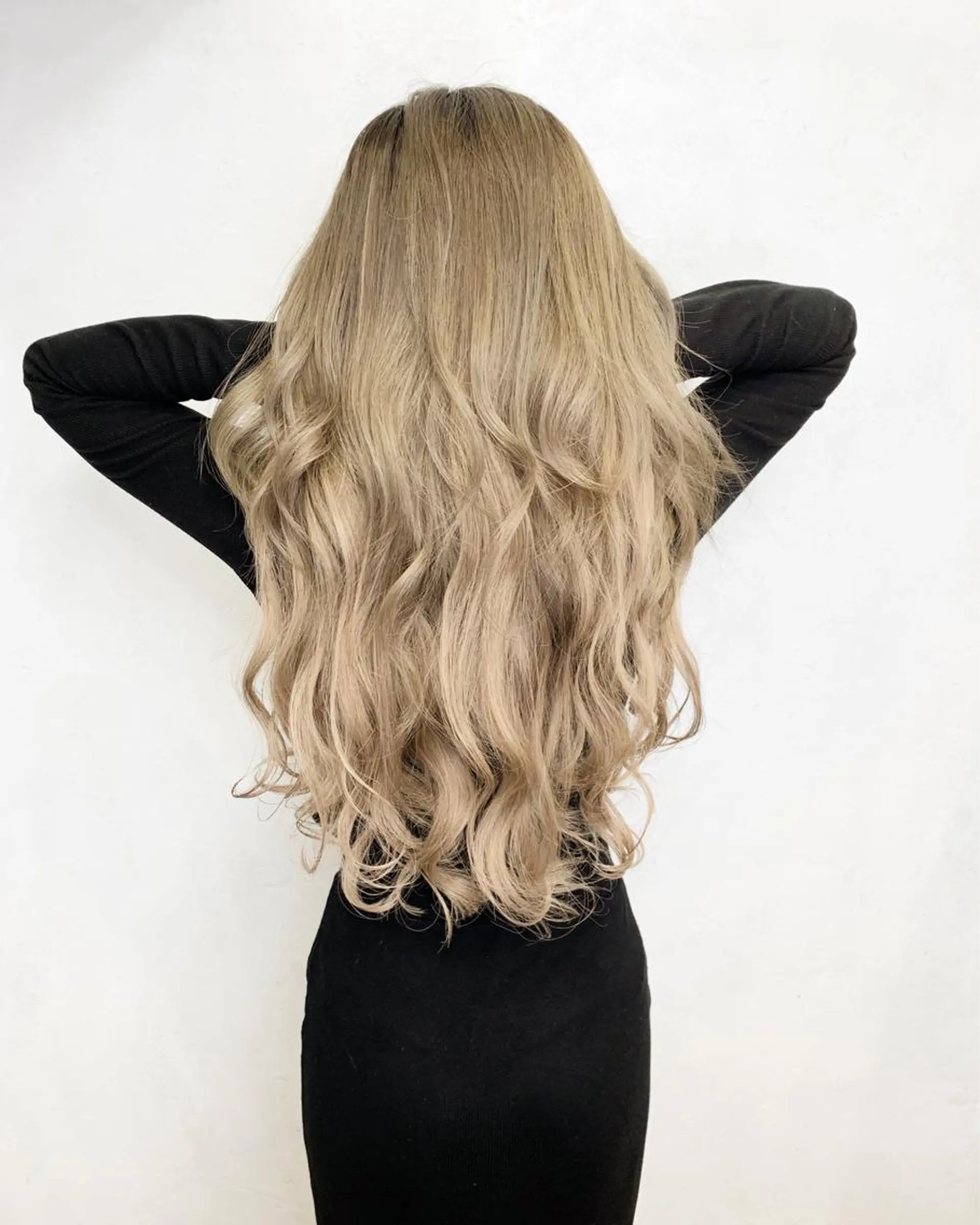 ロング カラー ヘアアレンジ シールエクステ エクステ エクステ TATSUYA アートディレクターのヘアスタイル