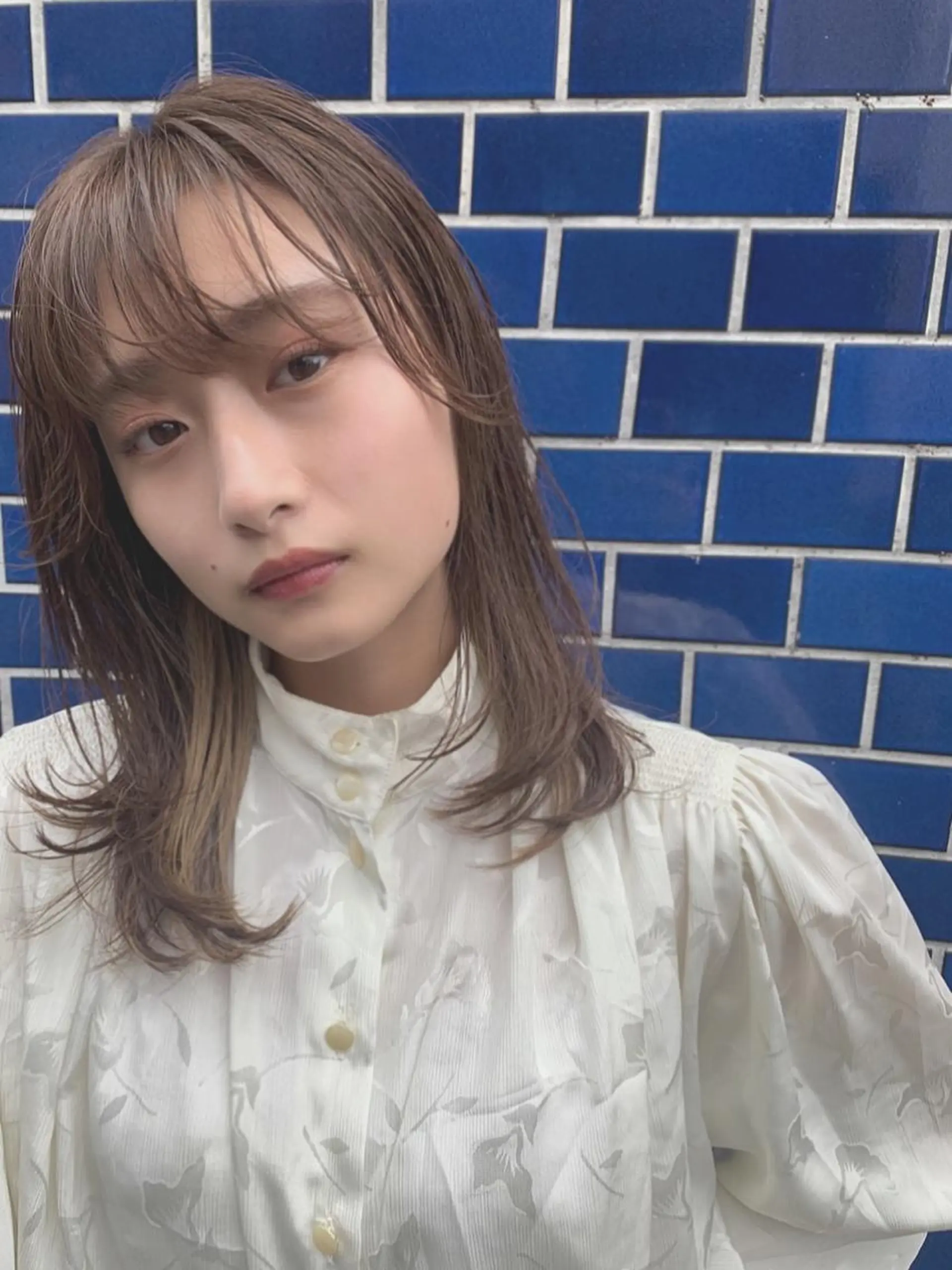 ミディアム ミルクティーブラウン 💈ホリ ダイキ💈のヘアスタイル