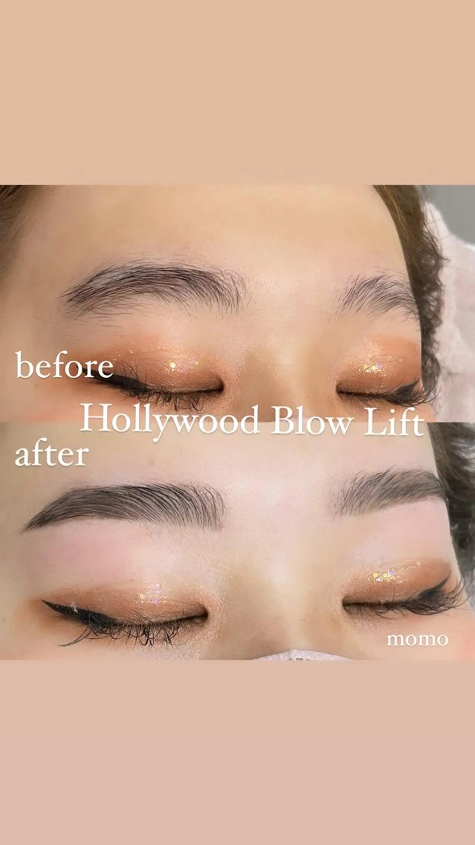 アイブロウ ハリウッドブロウリフト SecretBelle梅田北店所属・eye/blow 梅田店momoのマツエク・マツパデザイン
