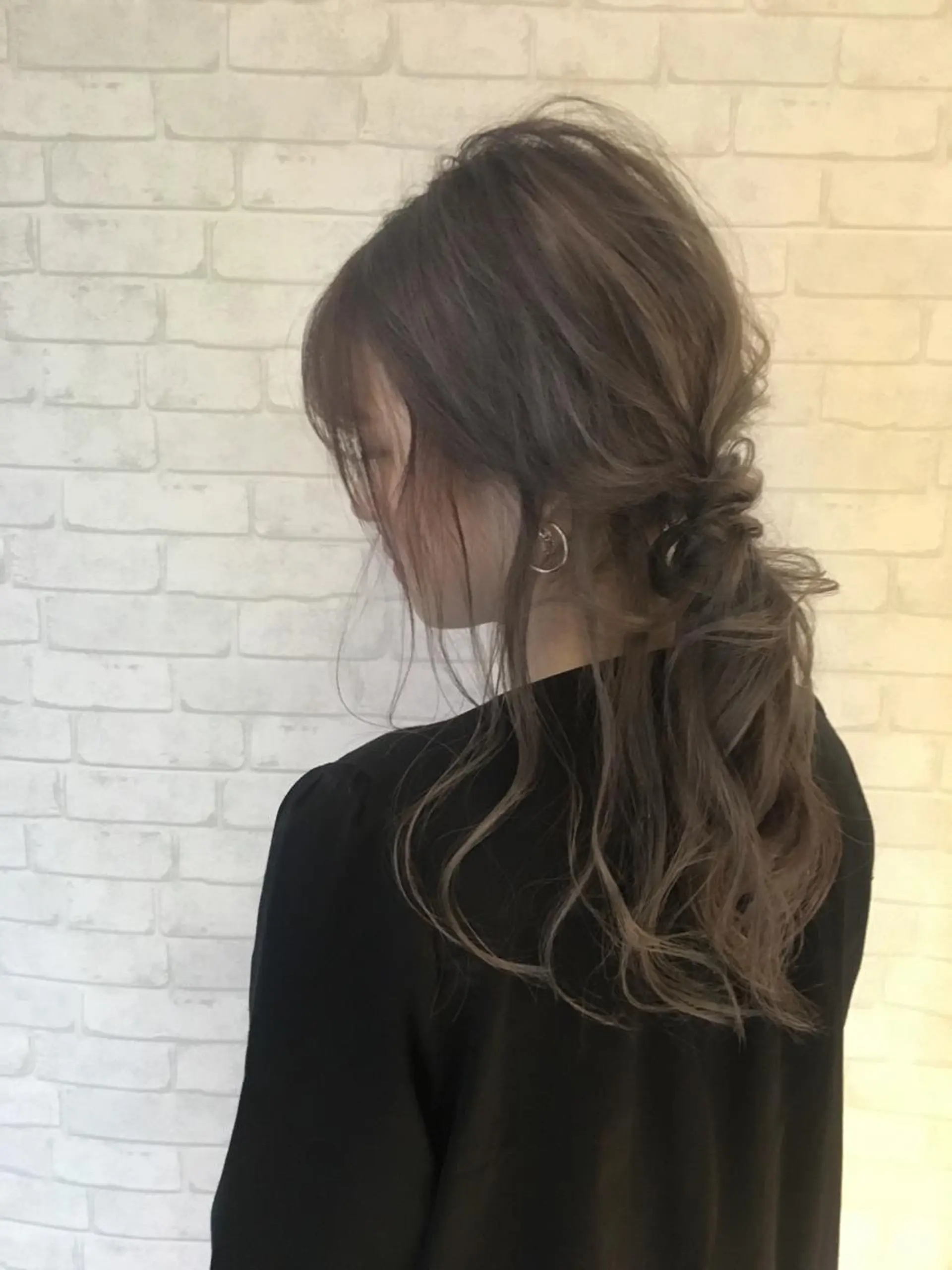 セミロング カラー パーマ 北川 大輔のヘアスタイル
