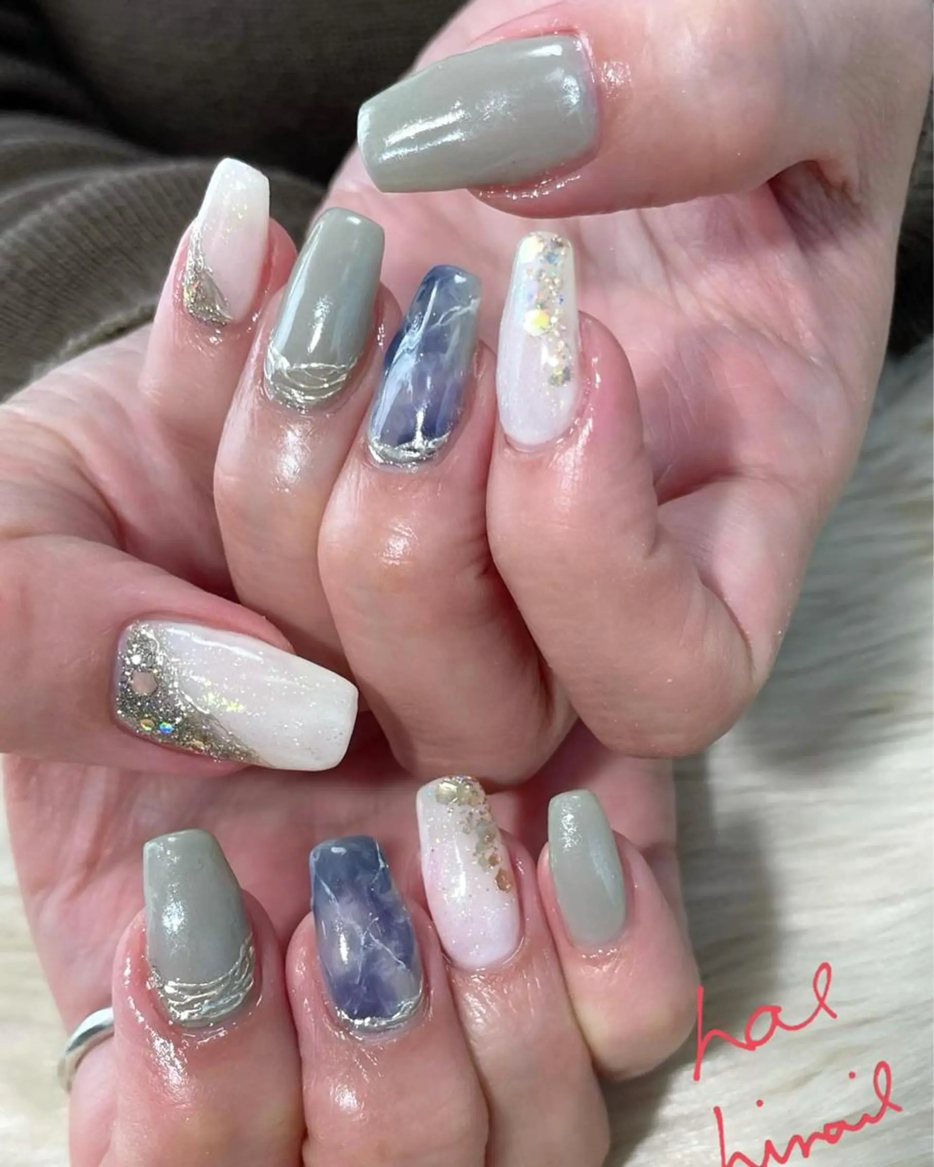 ネイル ニュアンスネイル はるひな ねいるのネイルデザイン