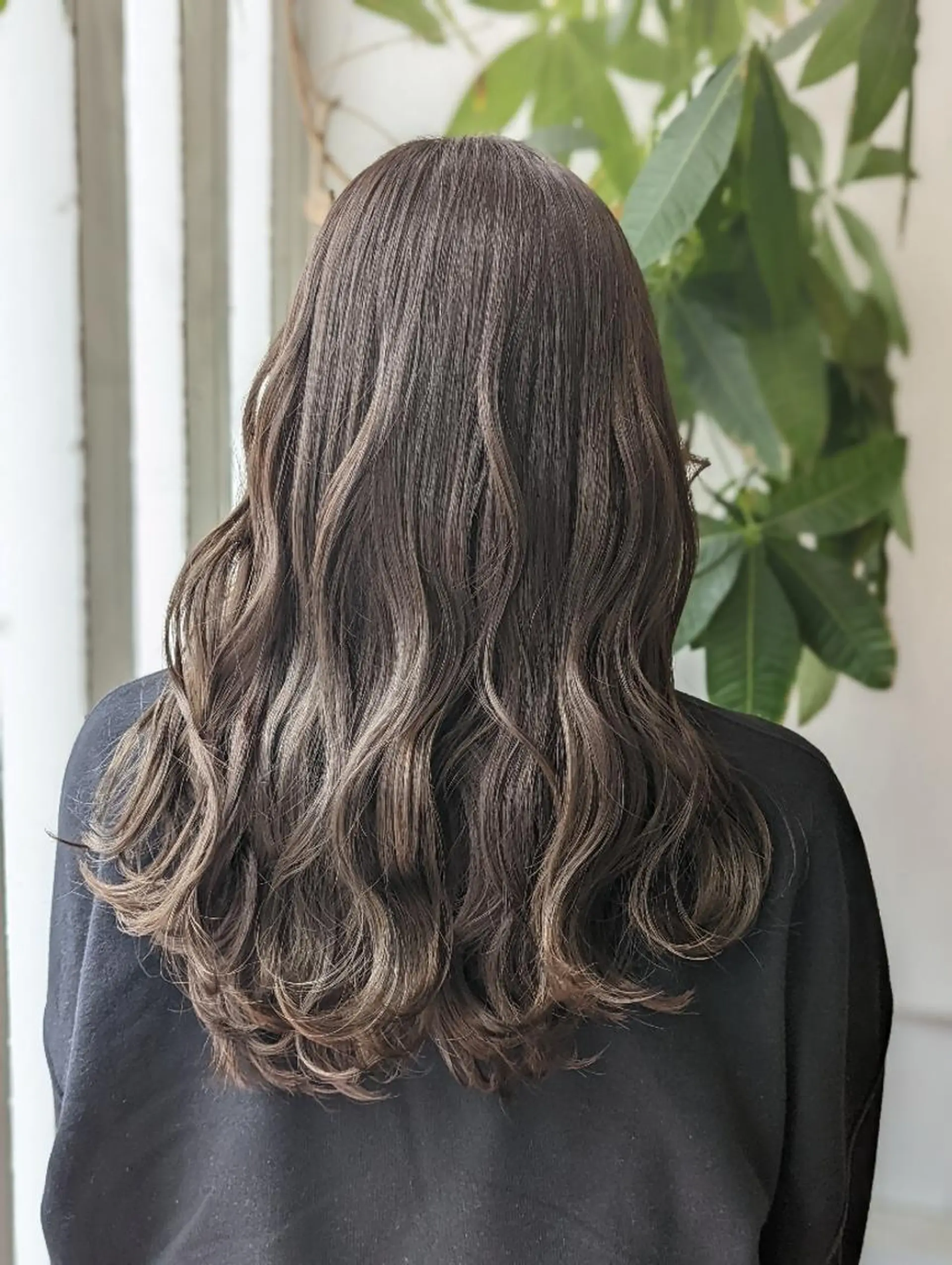 ロング カラー 透明感カラー 髪質改善アンブリーチ 店長みやけななのヘアスタイル