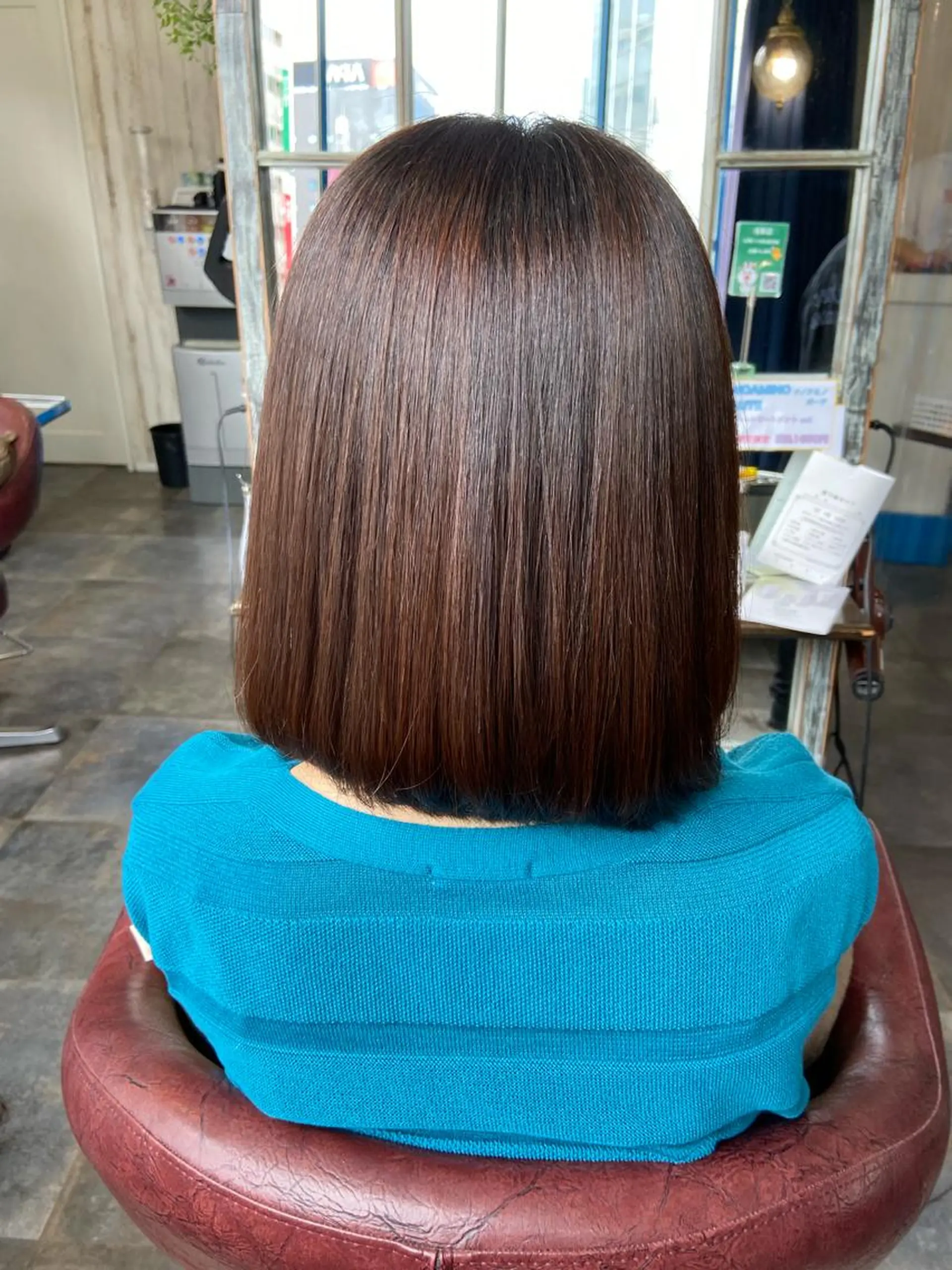 ミディアム カットパーマ✂️ 小坂田玲亜のヘアスタイル