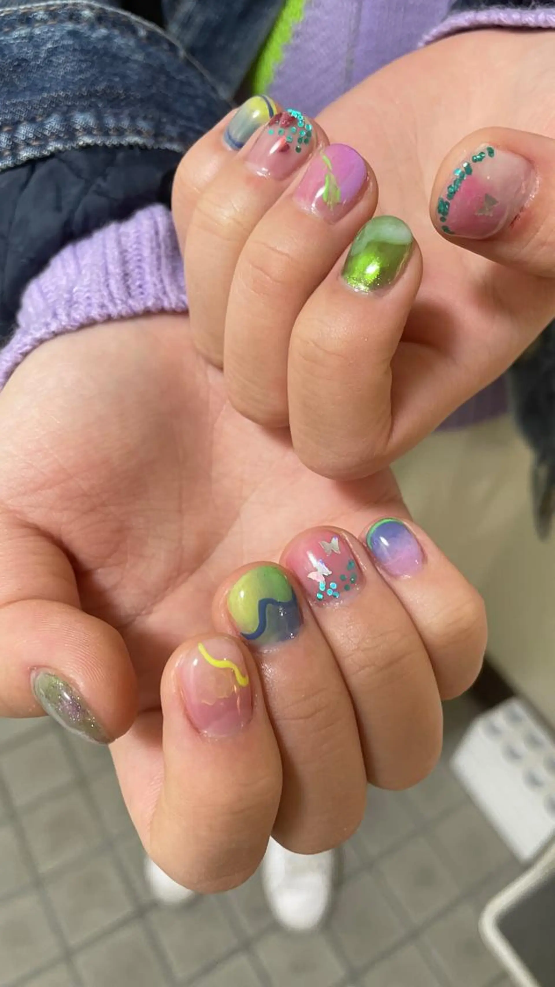 ネイル 栗田 ゆう子のネイルデザイン