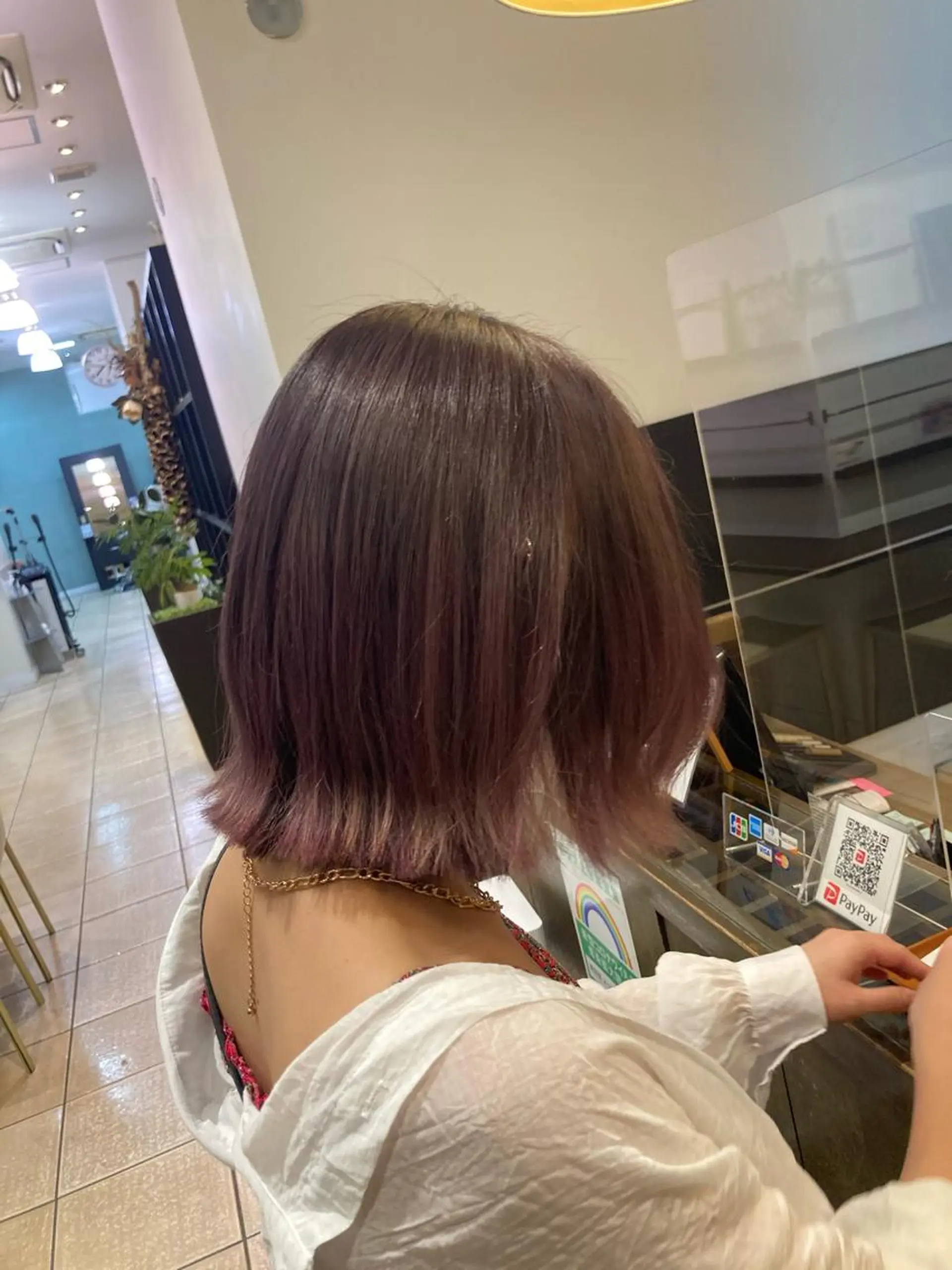 ミディアム カラー グラデーションカラー ボブ 外ハネヘア シャルマン銀座店所属・🌟東銀座マンツーマ ン🌟タカナシのヘアスタイル