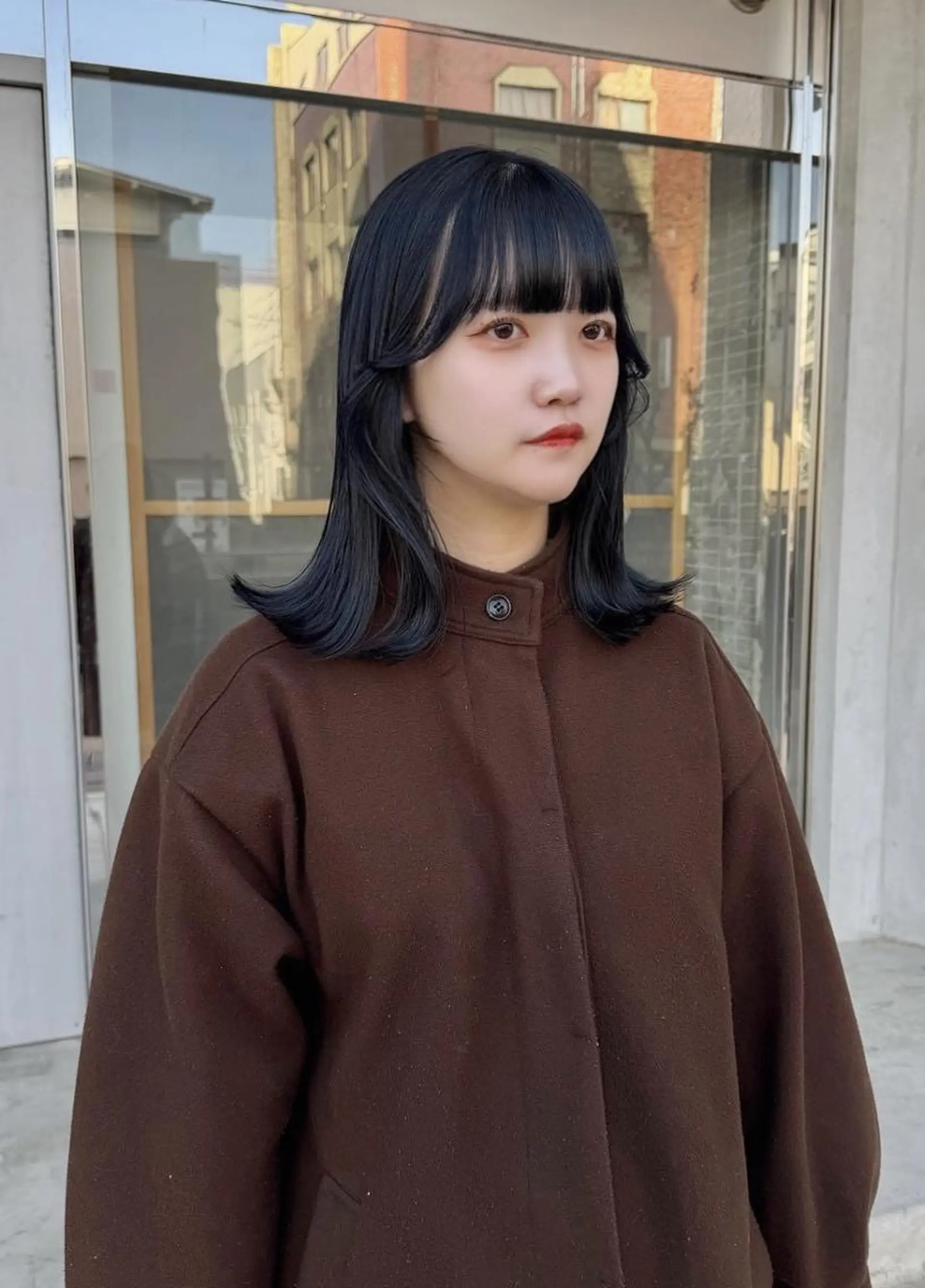 ミディアム 顔まわりレイヤー レイヤーカット カット ヘッドスパ 韓国/ボブ/まつパ 🩰aikaのヘアスタイル