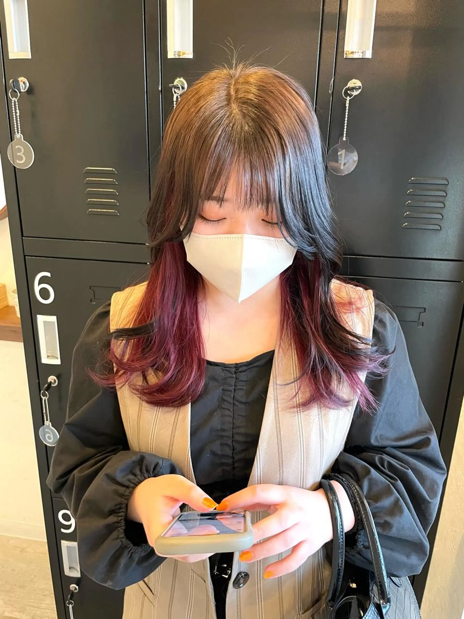 ロング カラー 田中   麗彩也のヘアスタイル