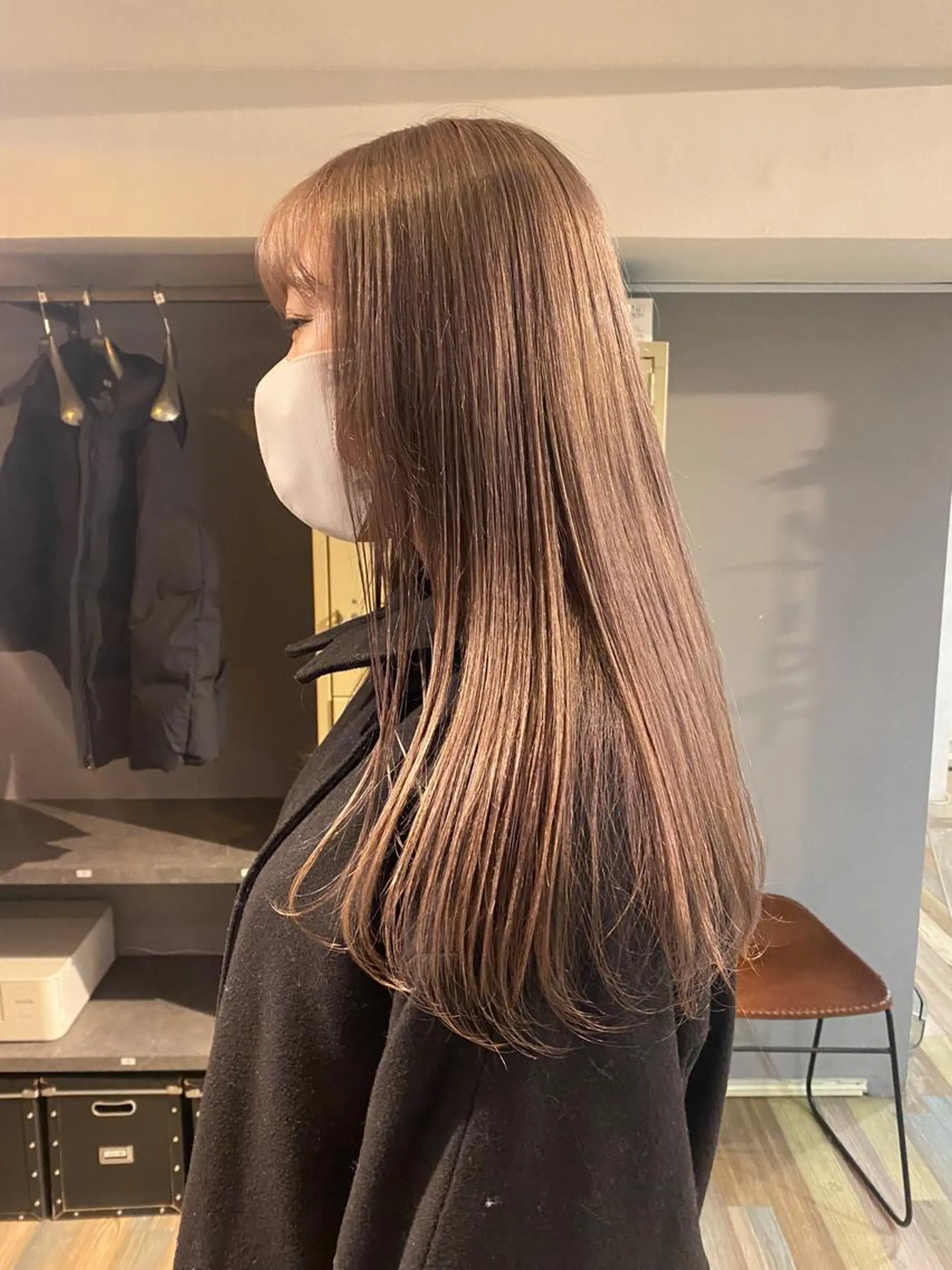 ロング カラー 縮毛矯正 💎ミルクティー ベージュ💎Takeのヘアスタイル