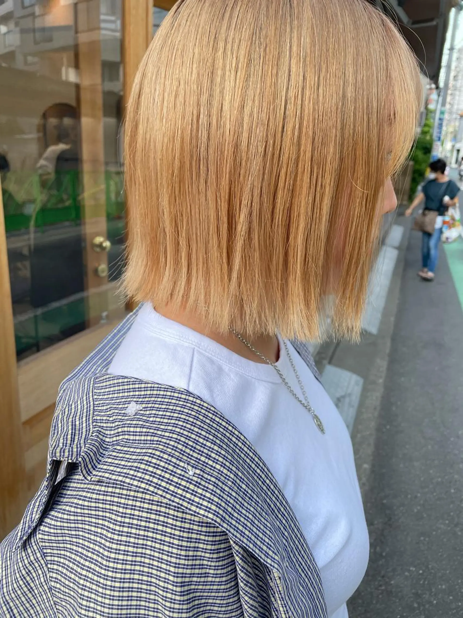 ミディアム カラー ハイトーンカラー 外ハネヘア ヘアカラー トリートメント 中目黒🌼 🌼ハナのヘアスタイル