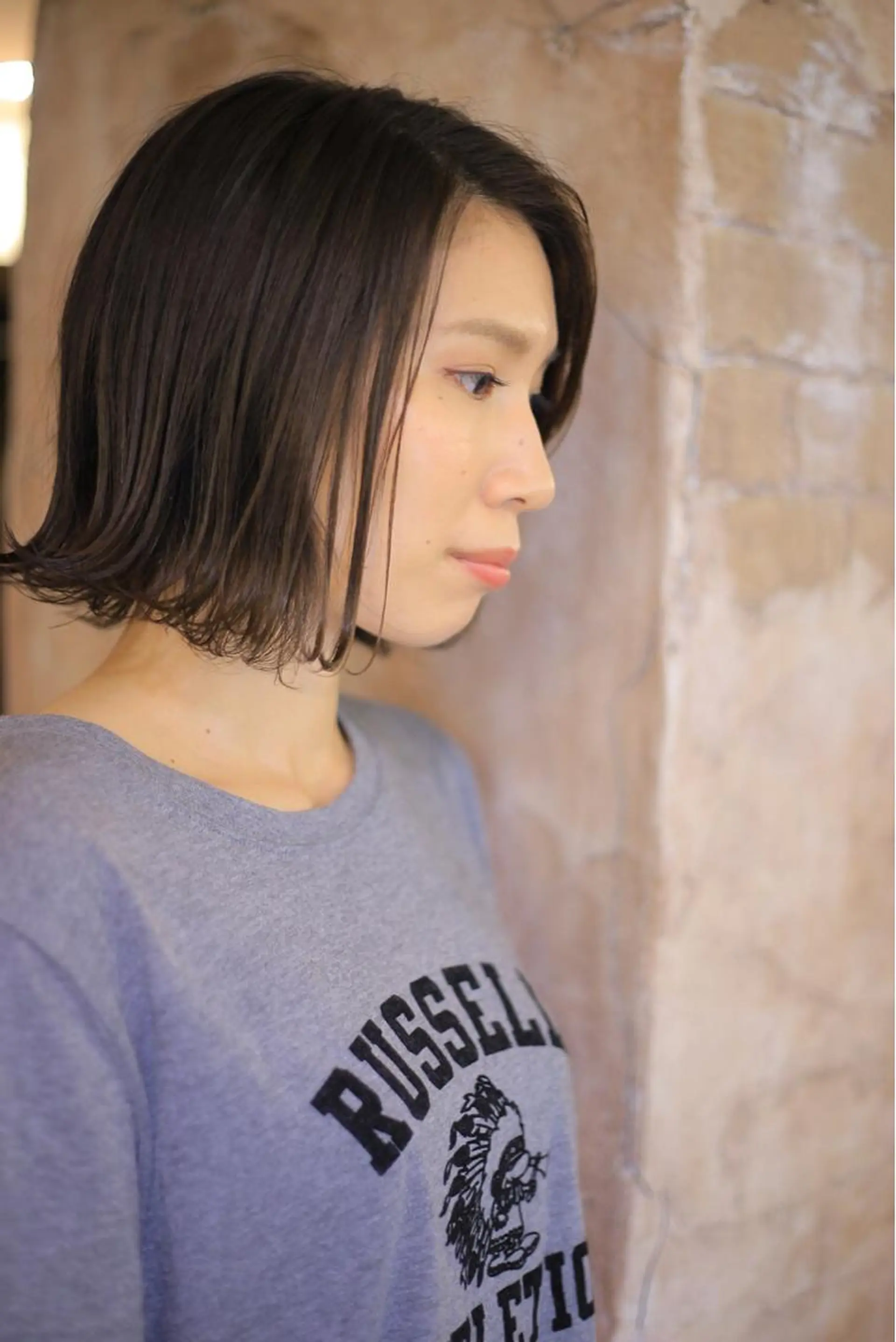 ミディアム カット ヘアカラー トリートメント nico 。のヘアスタイル