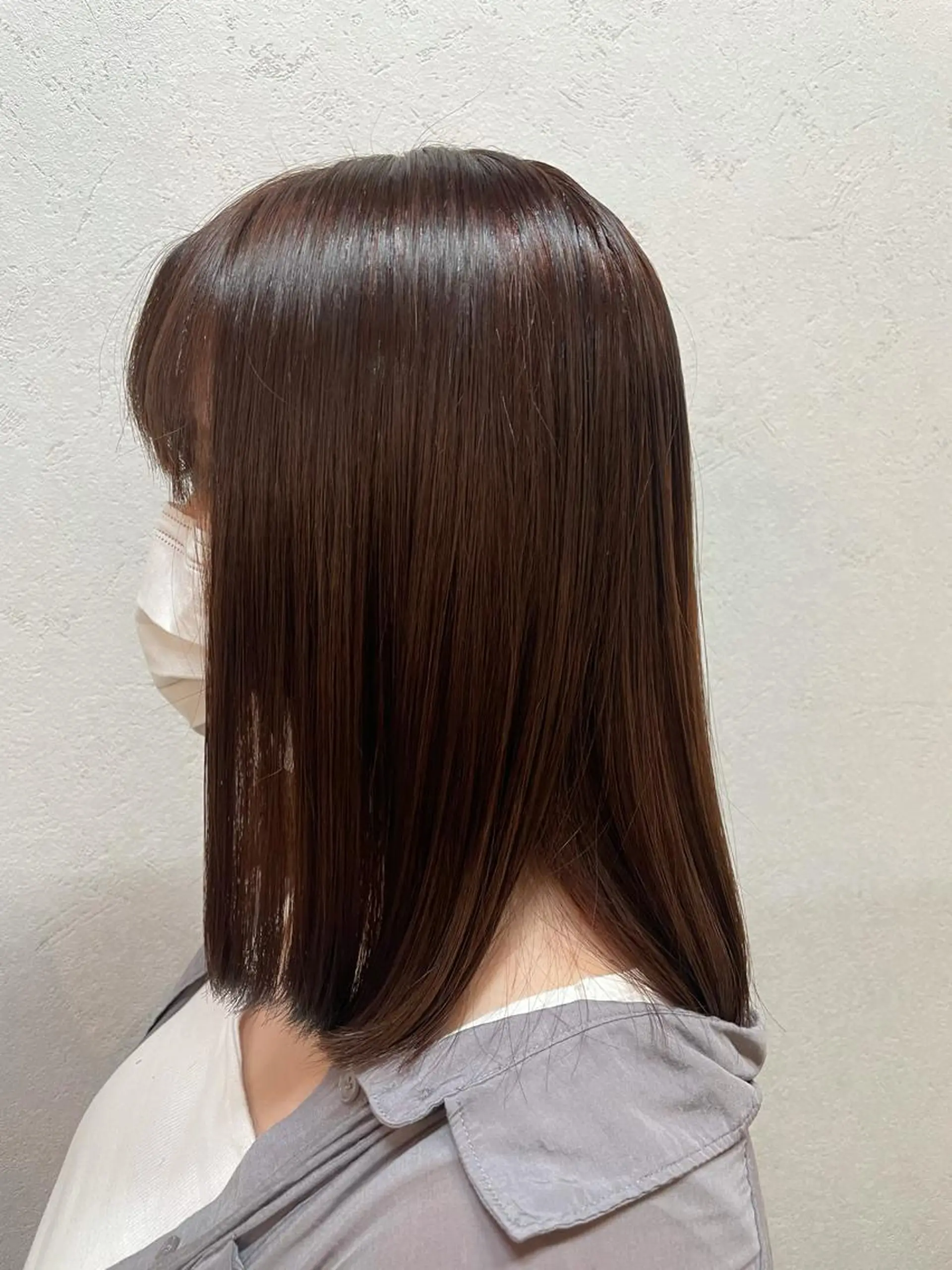 ミディアム カラー ヘアカラー トリートメント ヘッドスパ ♦️髪質改善向上♦️ 井上秀樹のヘアスタイル