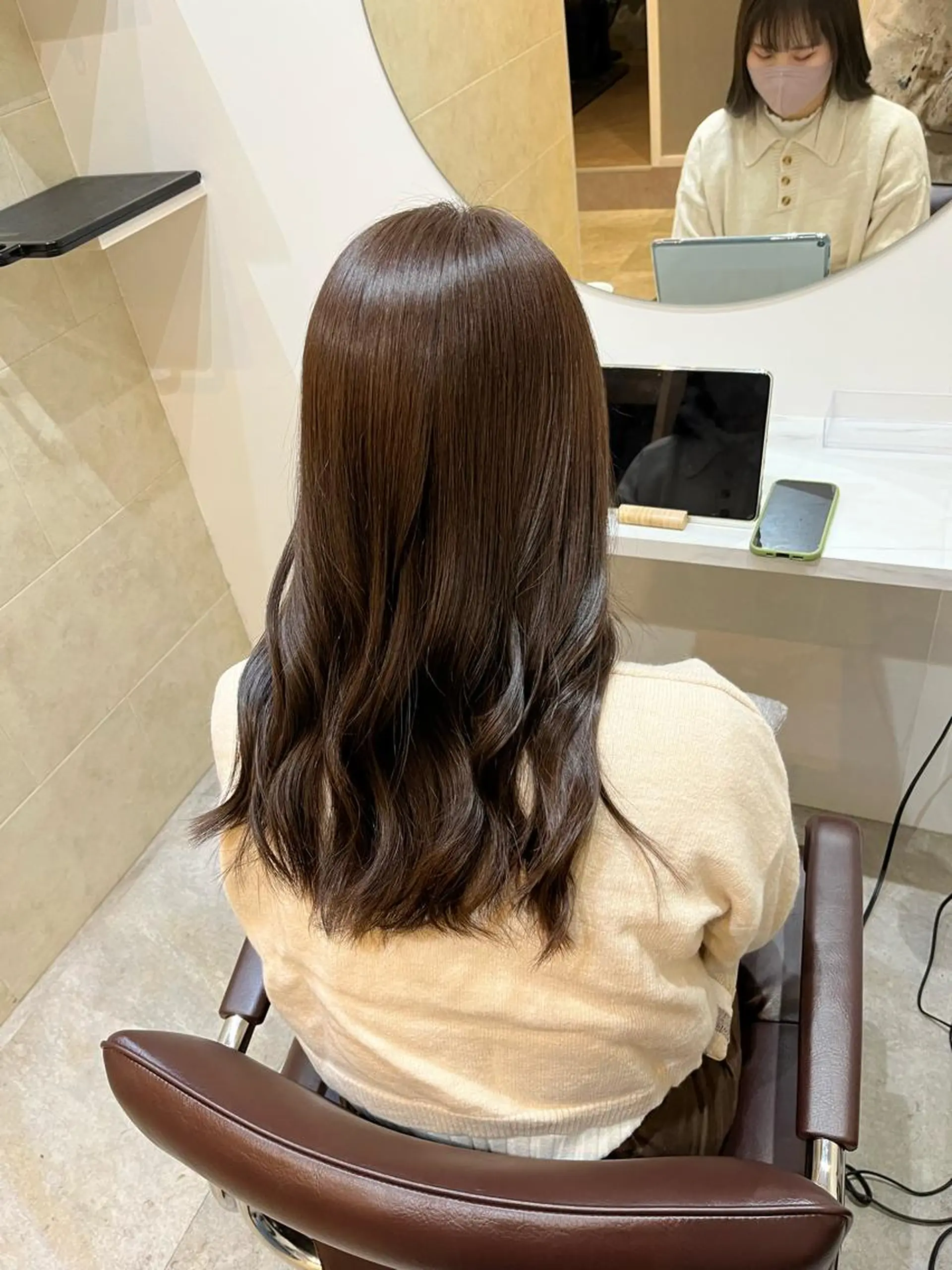 ロング カット ヘアカラー トリートメント 【髪質改善　艶髪】 布川　莉穂のヘアスタイル