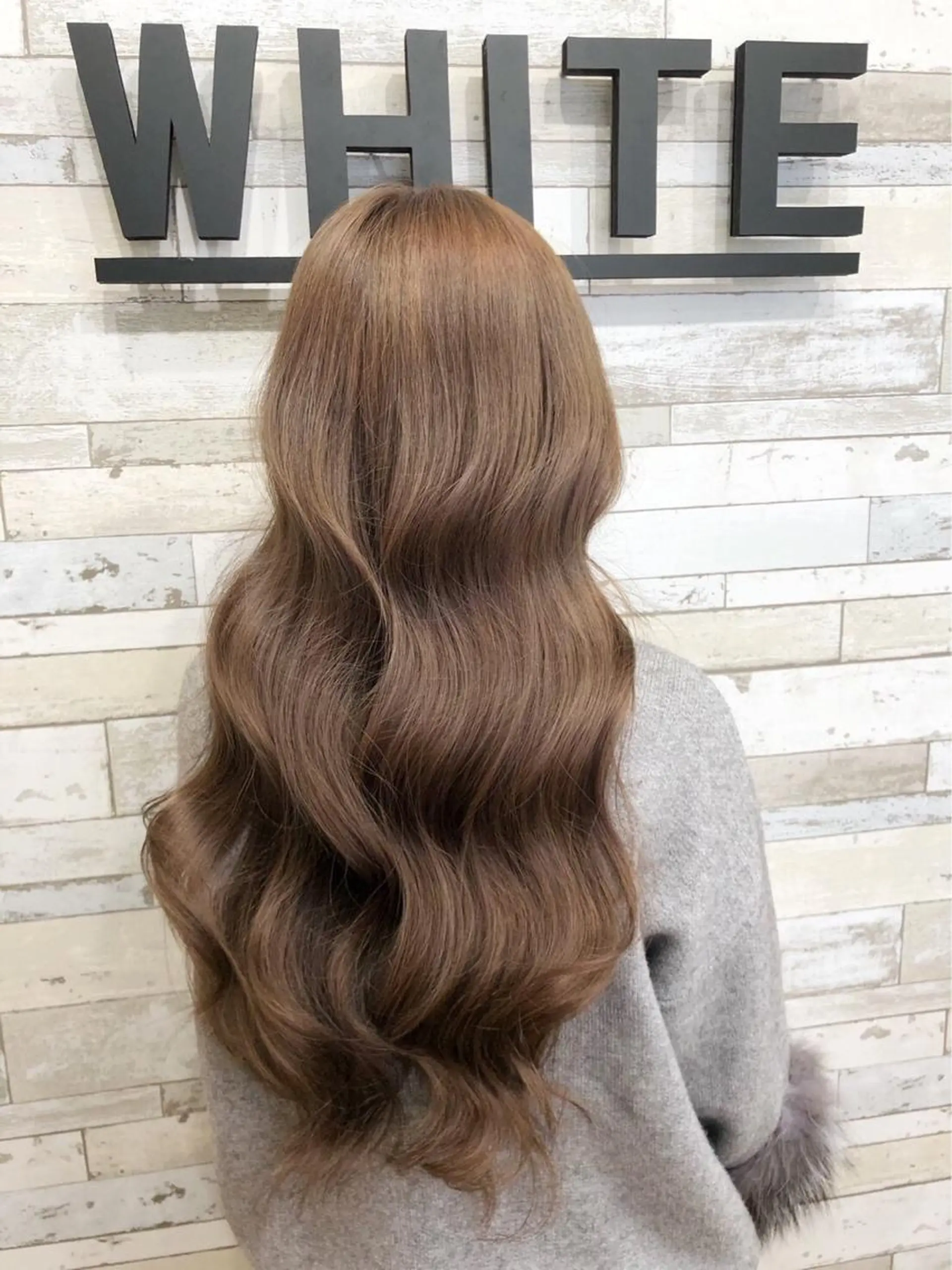 ロング ヘアカラー トリートメント 渋谷/ハッシュ レイヤーカット/会田のヘアスタイル