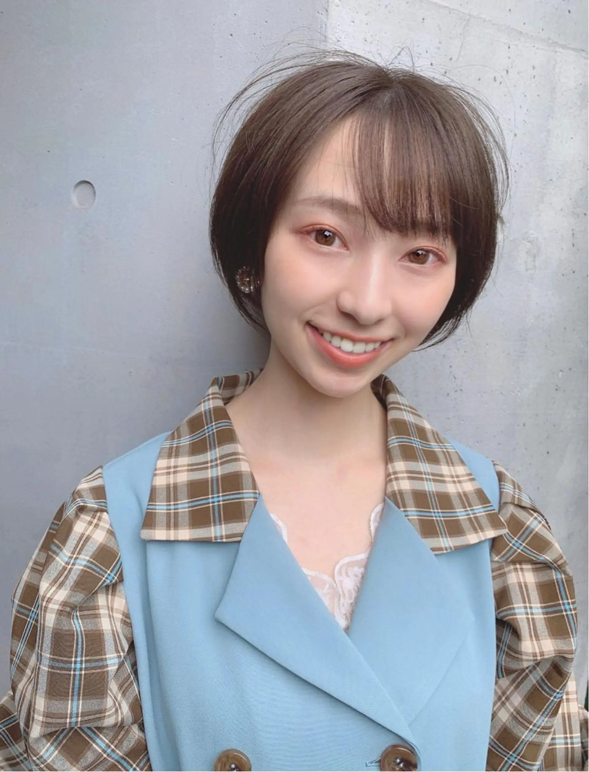 ショート カラー パーマ ヘアアレンジ 【公式】amble luxe池袋東口💛のヘアスタイル
