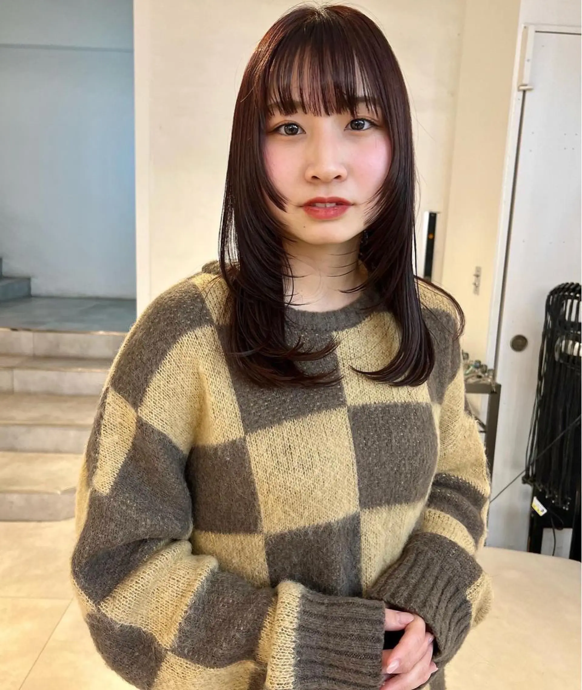 ロング カラー 顔周りカット/透明感 カラー✂️MEIのヘアスタイル