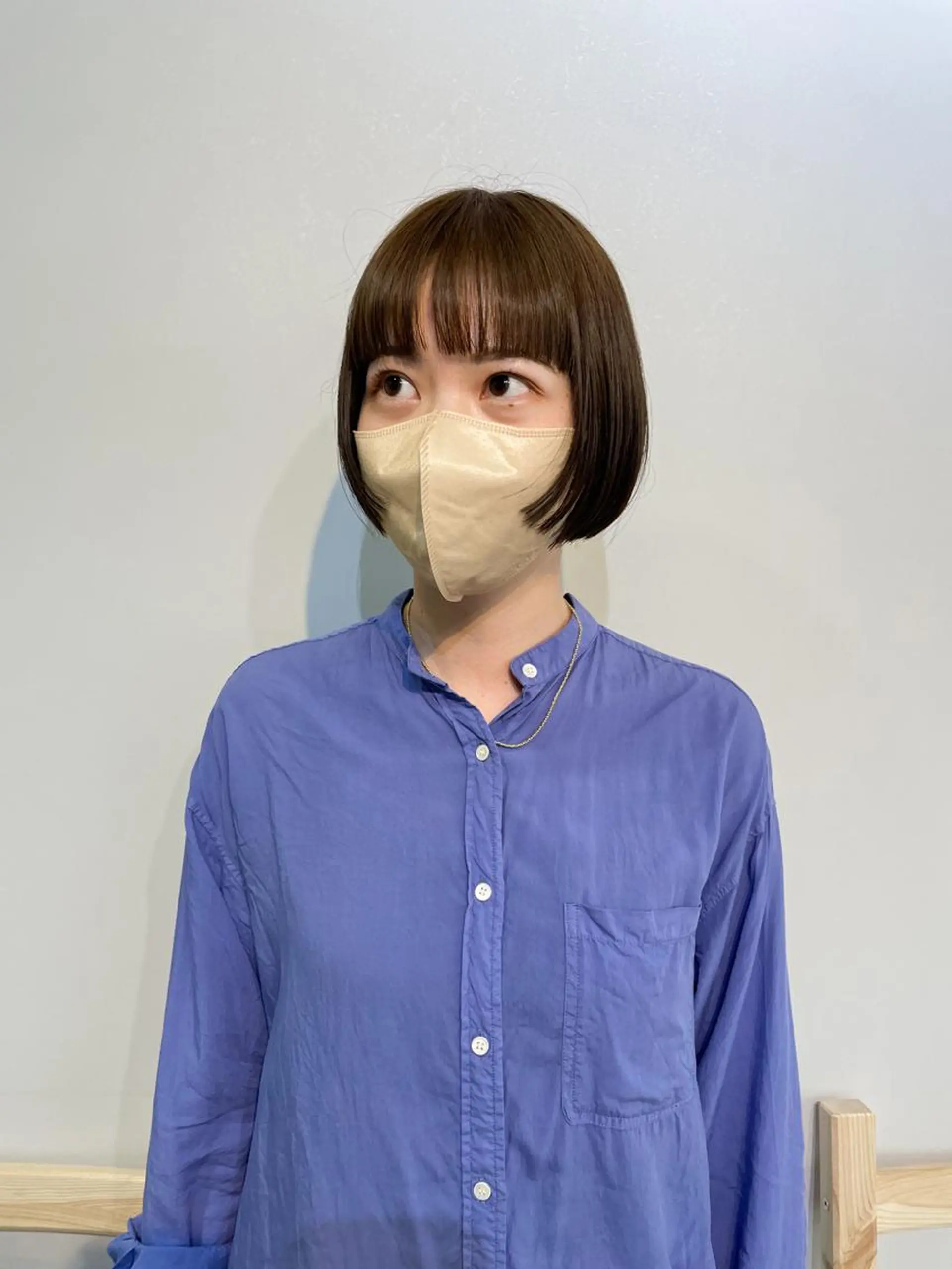 ショート カラー ボブ パーマ* 顔まわり似合わせのヘアスタイル