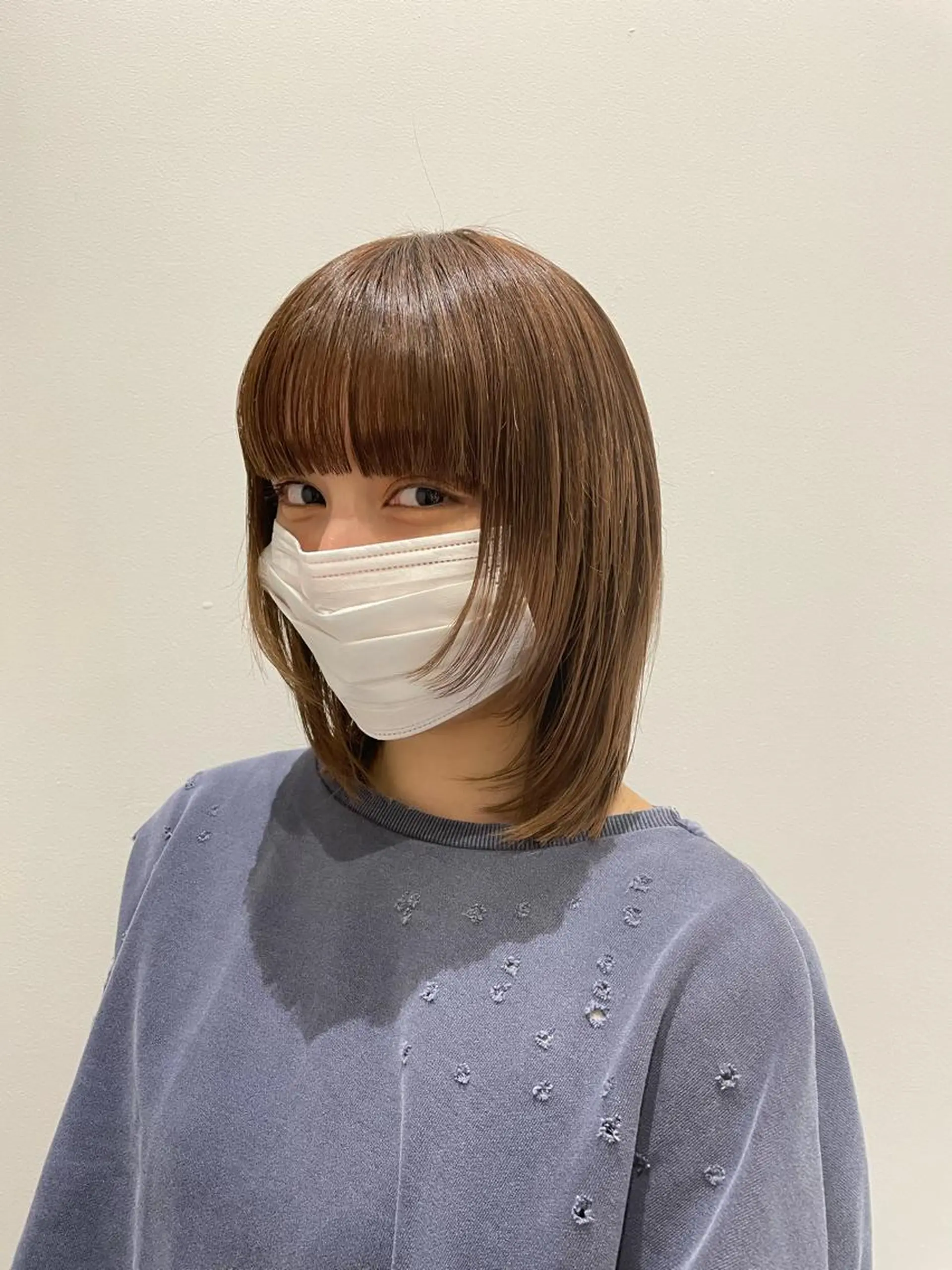 ミディアム 顔まわりレイヤー 顔周りカット レイヤーカット volta∞knot所属・狩野 羅夢のヘアスタイル