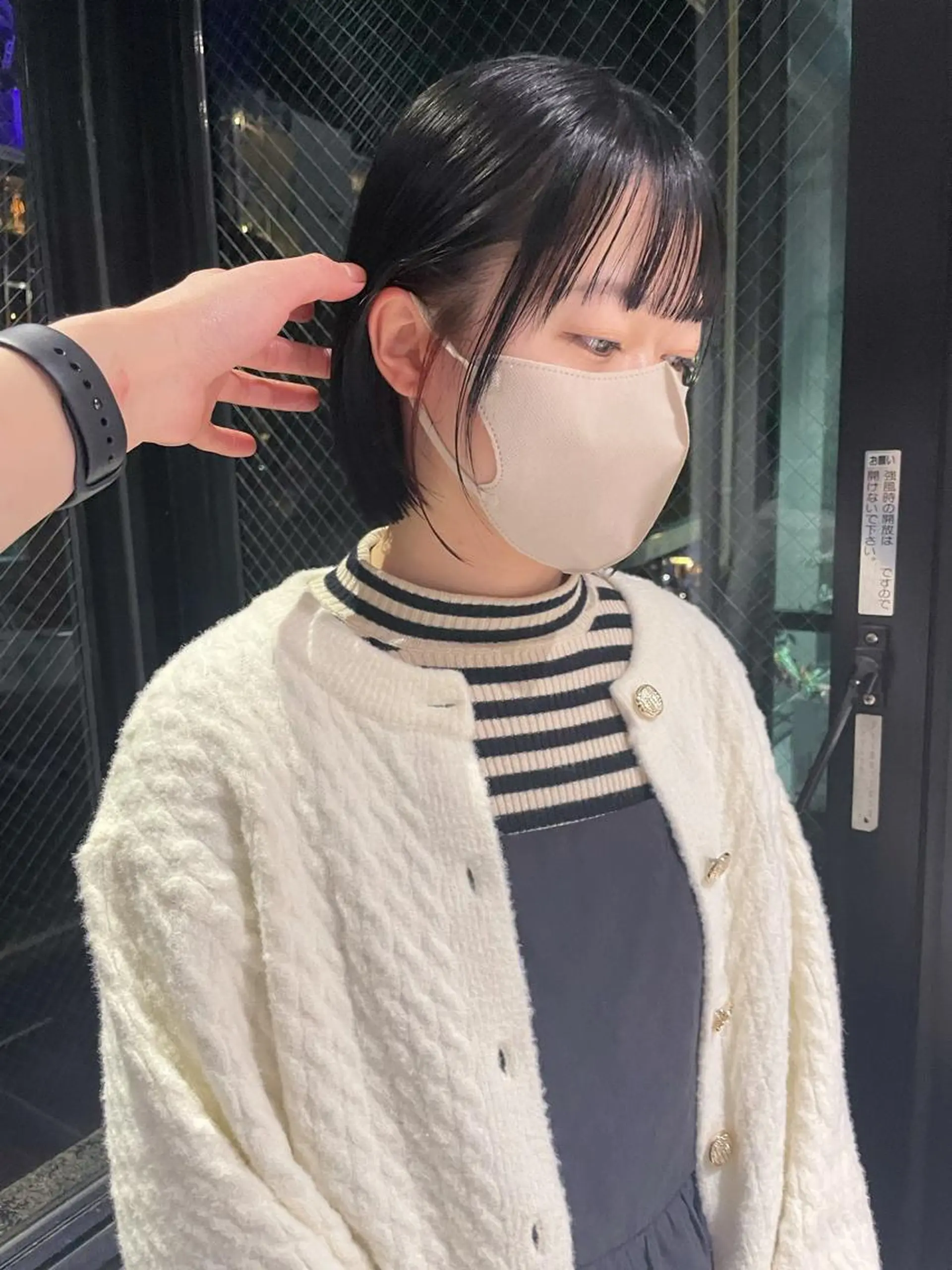 ショート ボブ 美髪矯正/艶カラー ボブ/栄/鐘ヶ江純也のヘアスタイル