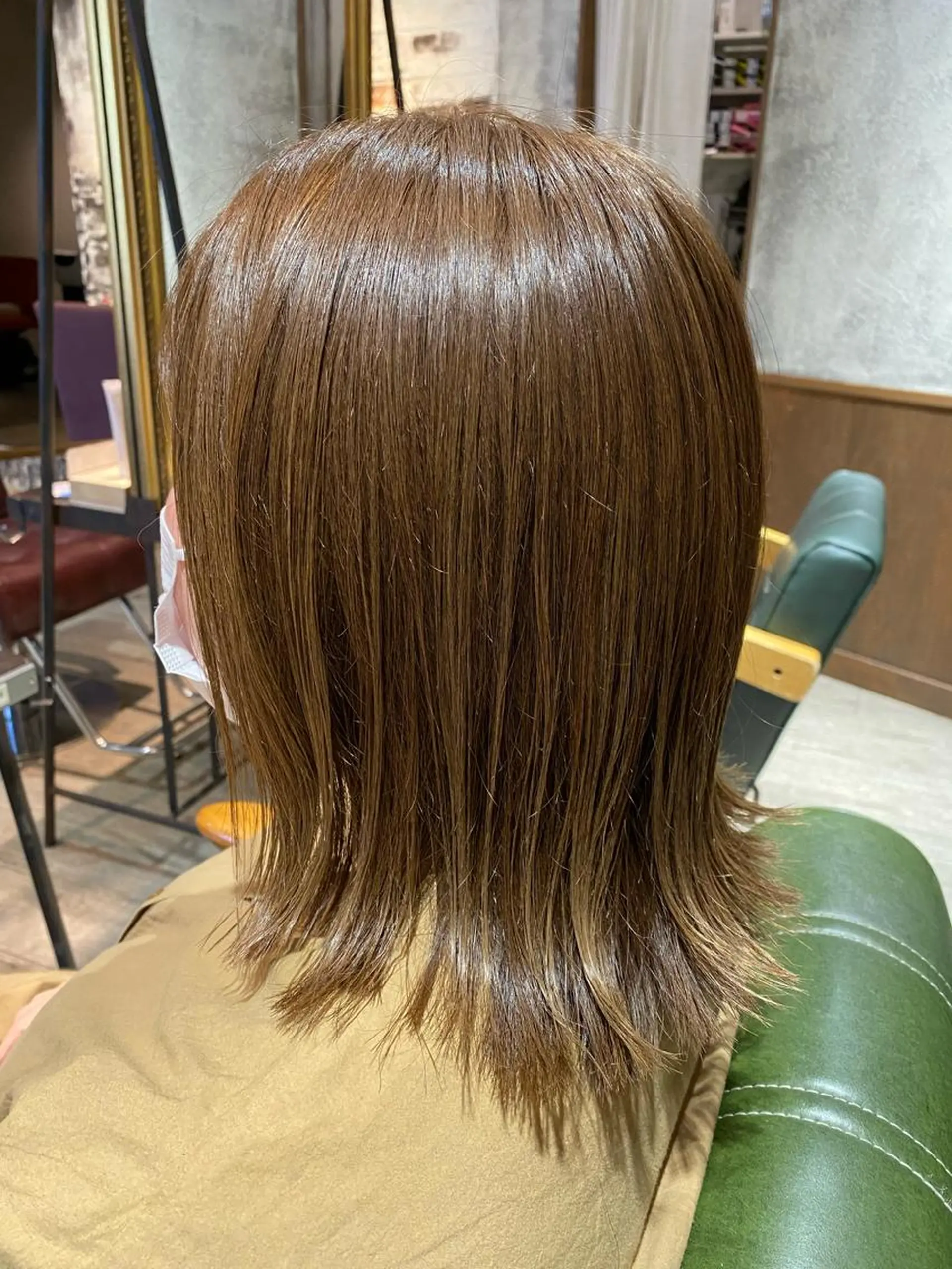 ミディアム カラー ヘアアレンジ ベージュカラー 瀧尻 光のヘアスタイル