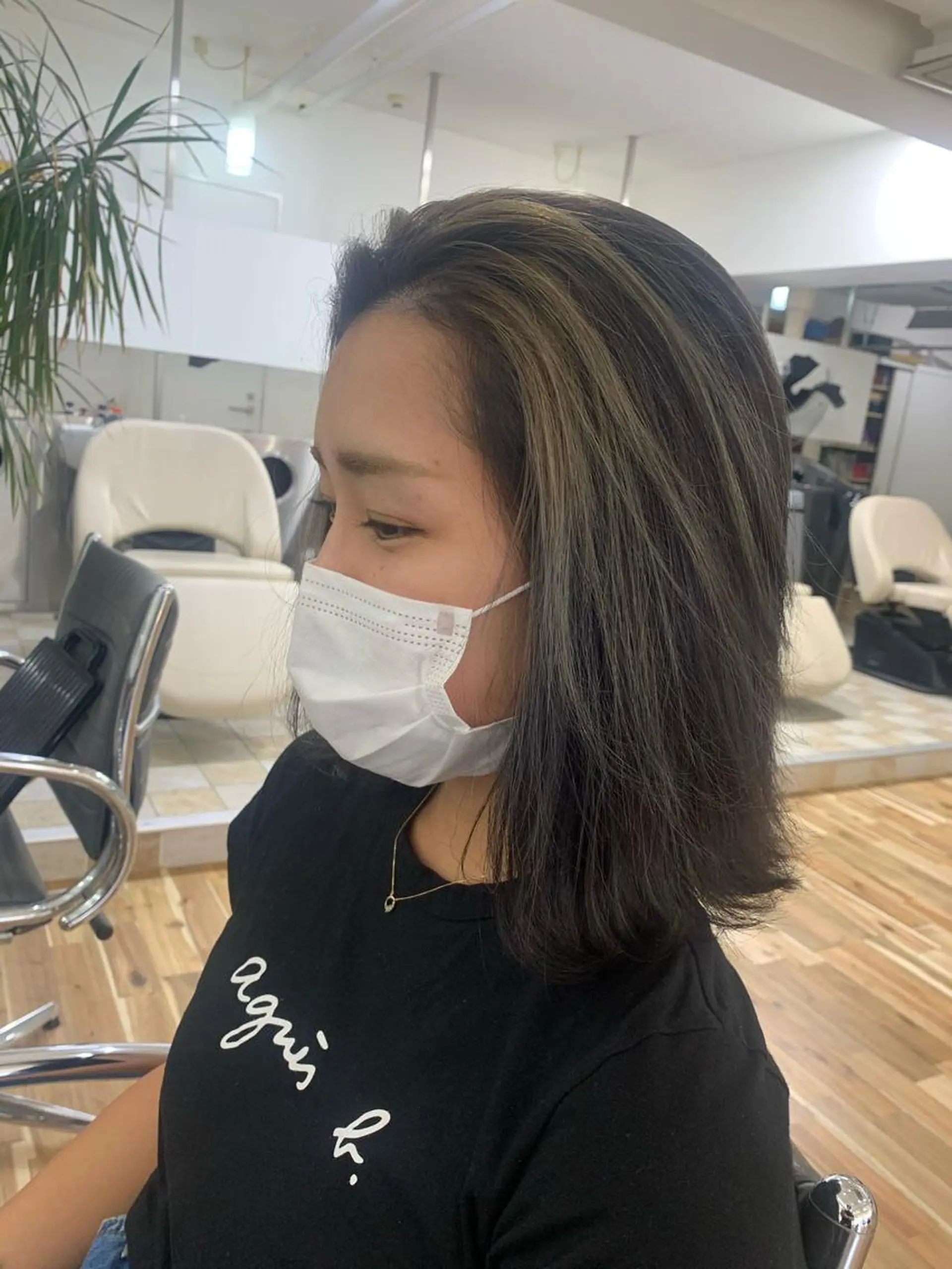 ミディアム カラー Reb_keiji 👑小倉圭司のヘアスタイル