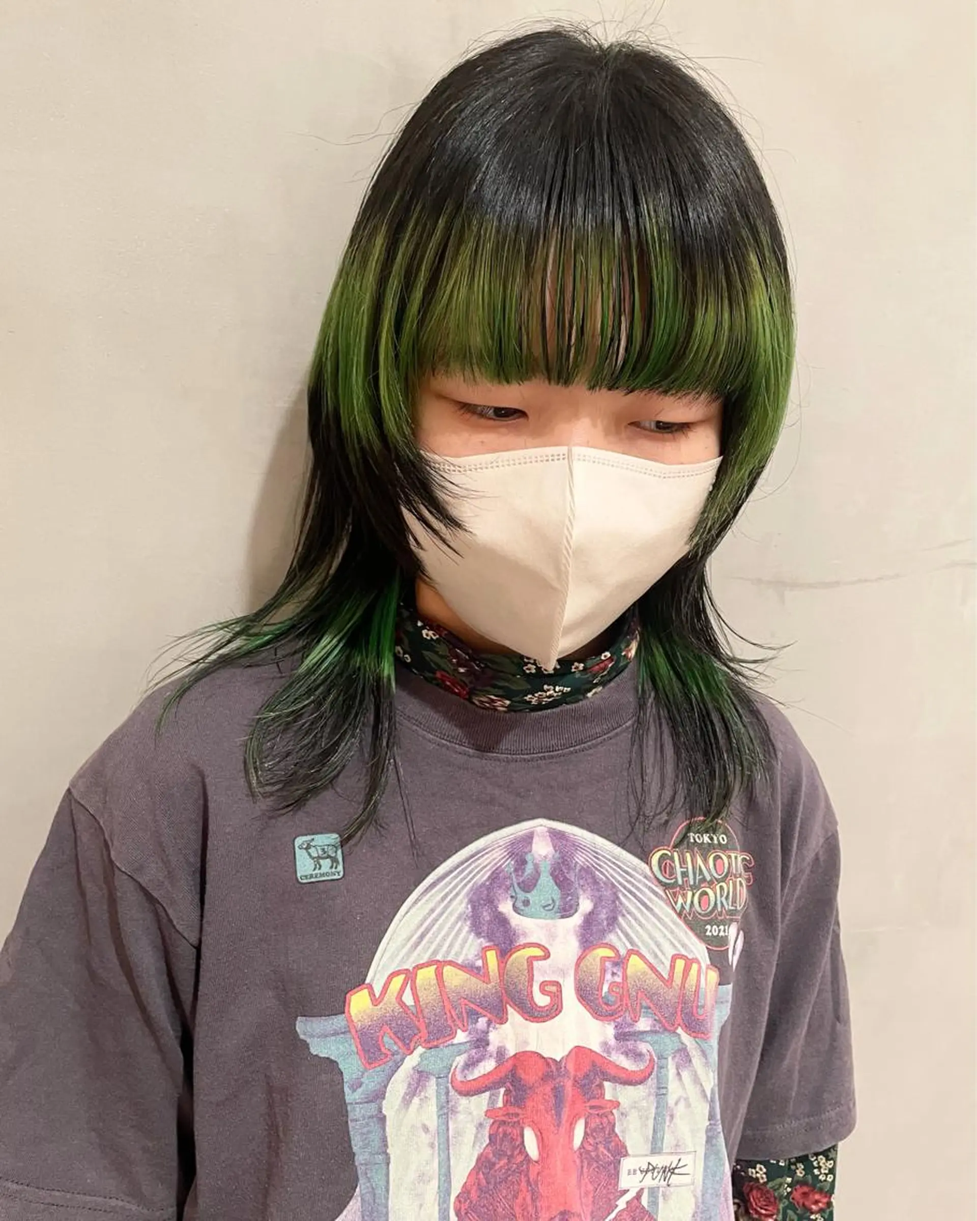 ミディアム カラー ヘアカラー トリートメント 優 作のヘアスタイル