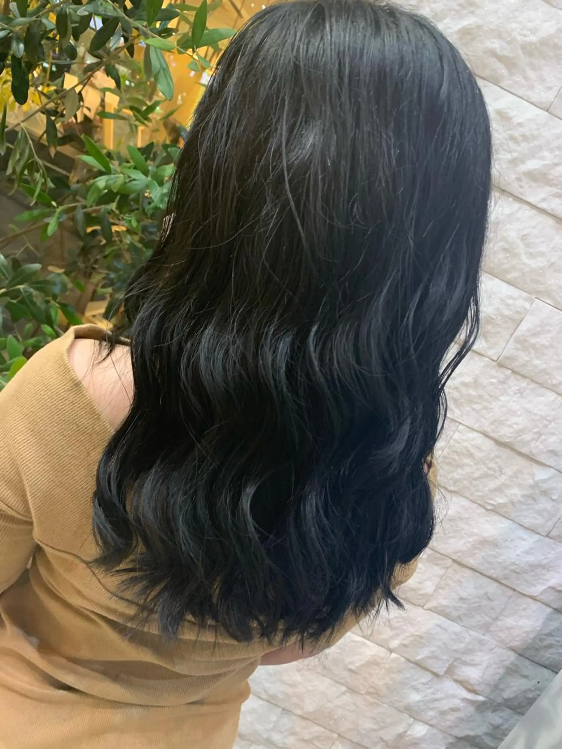 ロング カラー 黒髪 ブルーカラー ブルーブラック 髪質改善✨縮毛矯正 ✨HARUKI✨のヘアスタイル