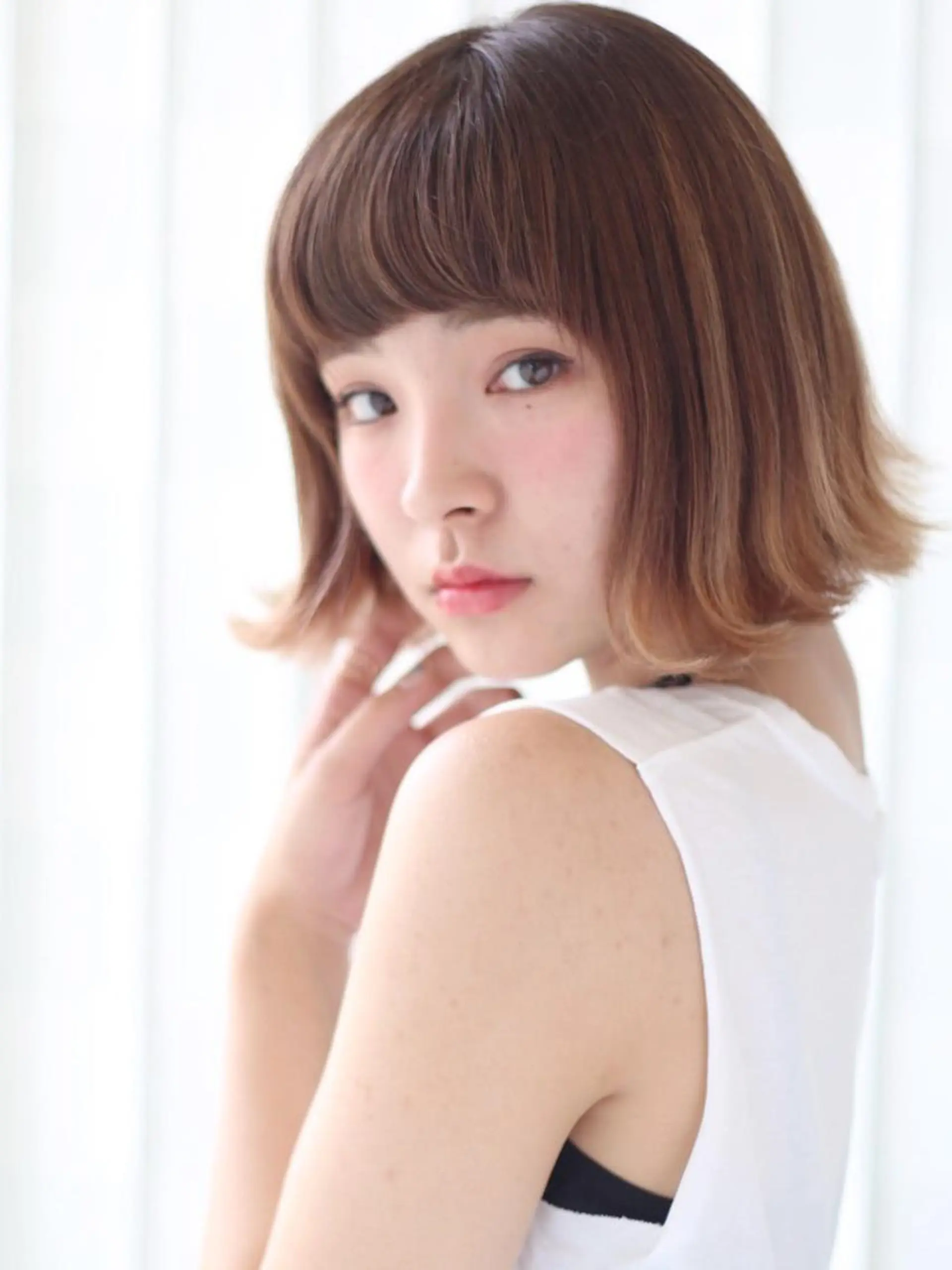 ショート ミディアム セミロング ロング カラー パーマ ヘアアレンジ キッズ ネイル まつエク カット ヘアカラー ショート・ボブ💫 シブヤトモヒロのヘアスタイル