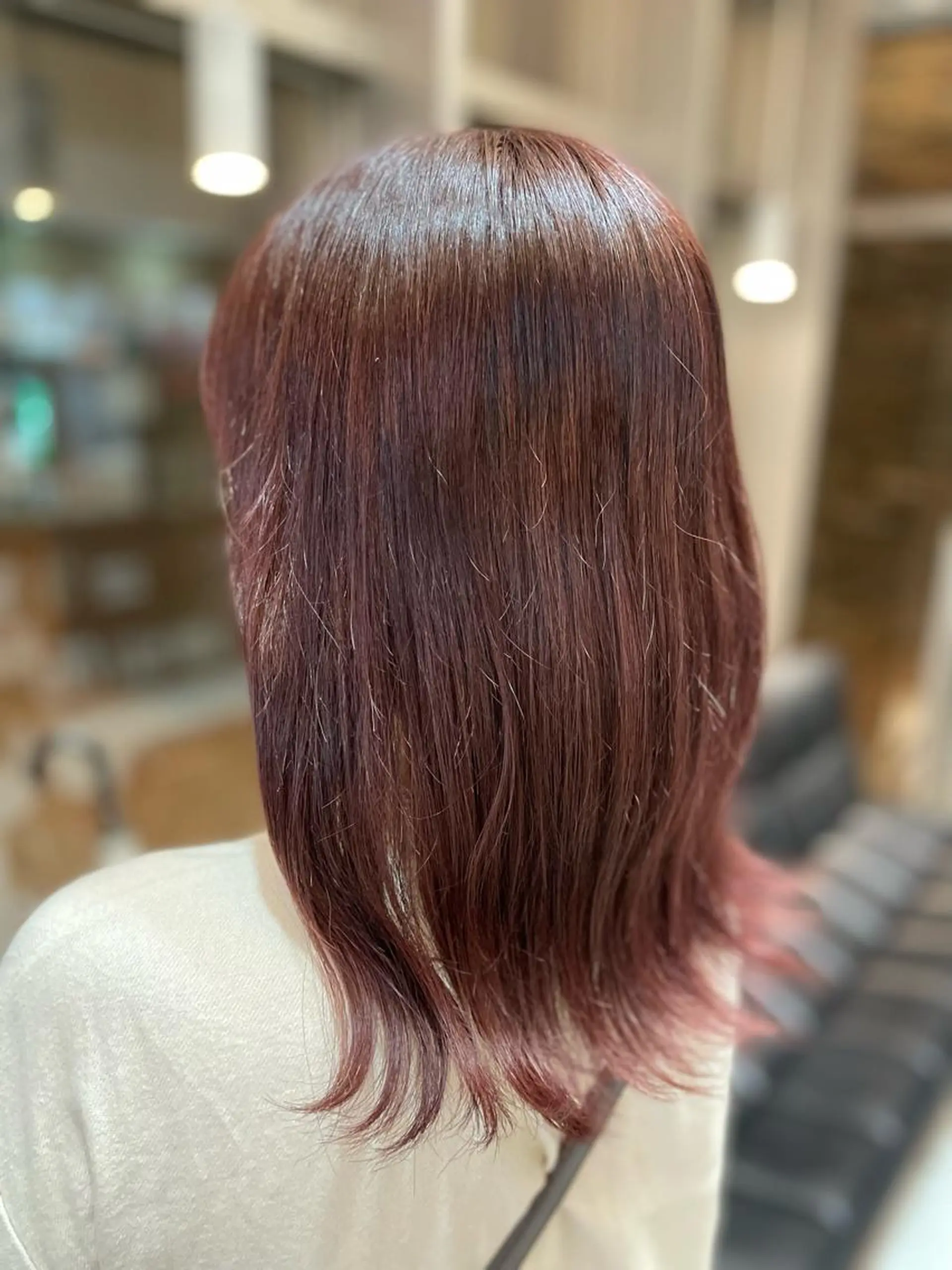 セミロング カット ヘアカラー 垢抜け透明感カラー 🌻篠崎あずさ🌻のヘアスタイル