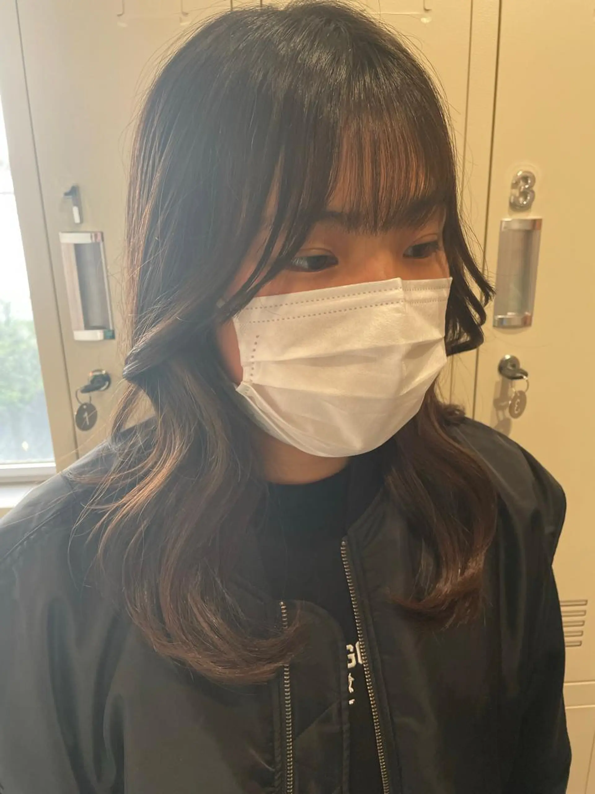 ミディアム 韓国風ヘア カット ヘアカラー トリートメント 💐宮坂 歩💐のヘアスタイル