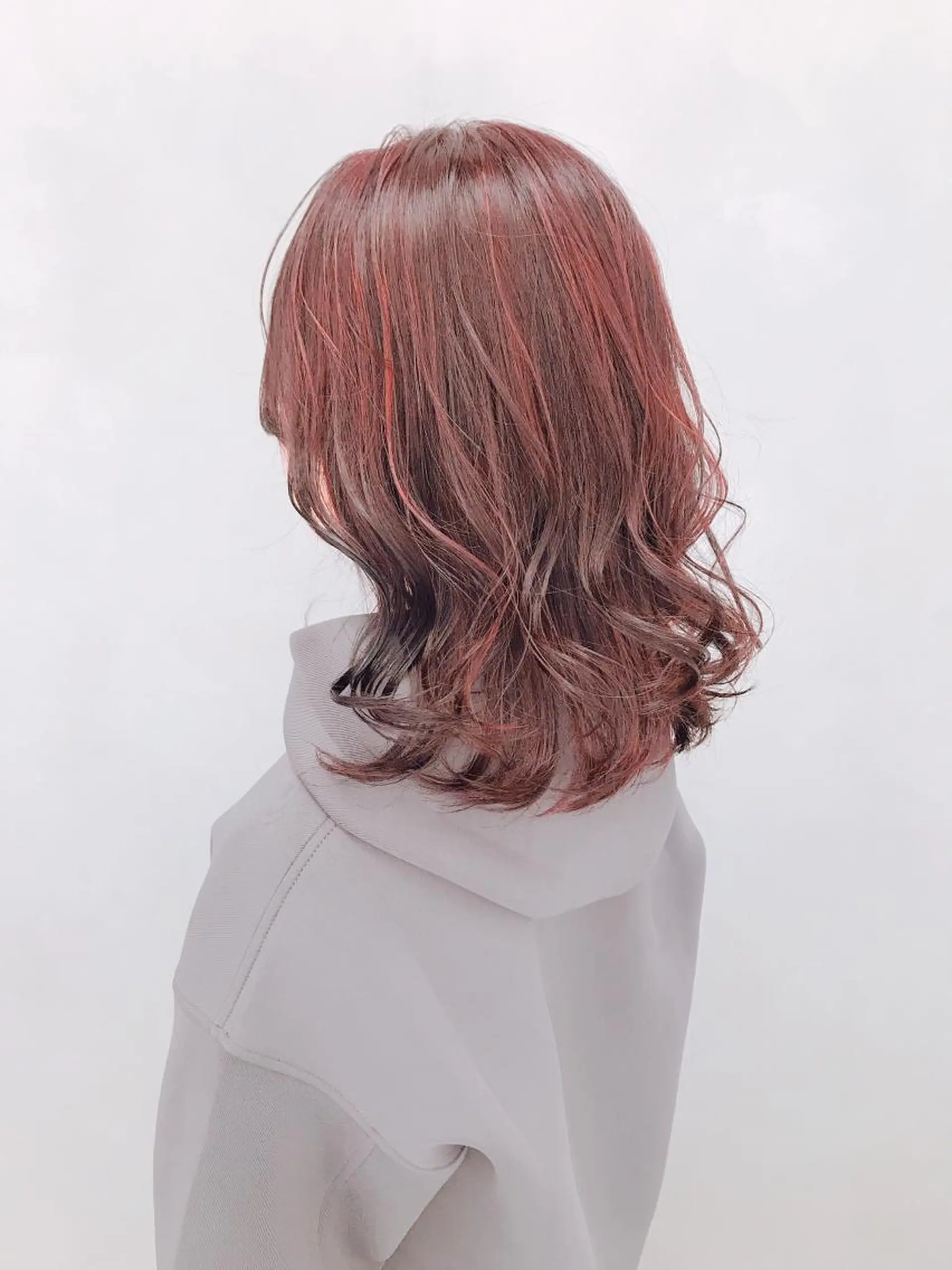 セミロング カラー パーマ ヘアアレンジ ヘアカラー EIGHTSOL博多 筑紫口店 溝口里穂のヘアスタイル