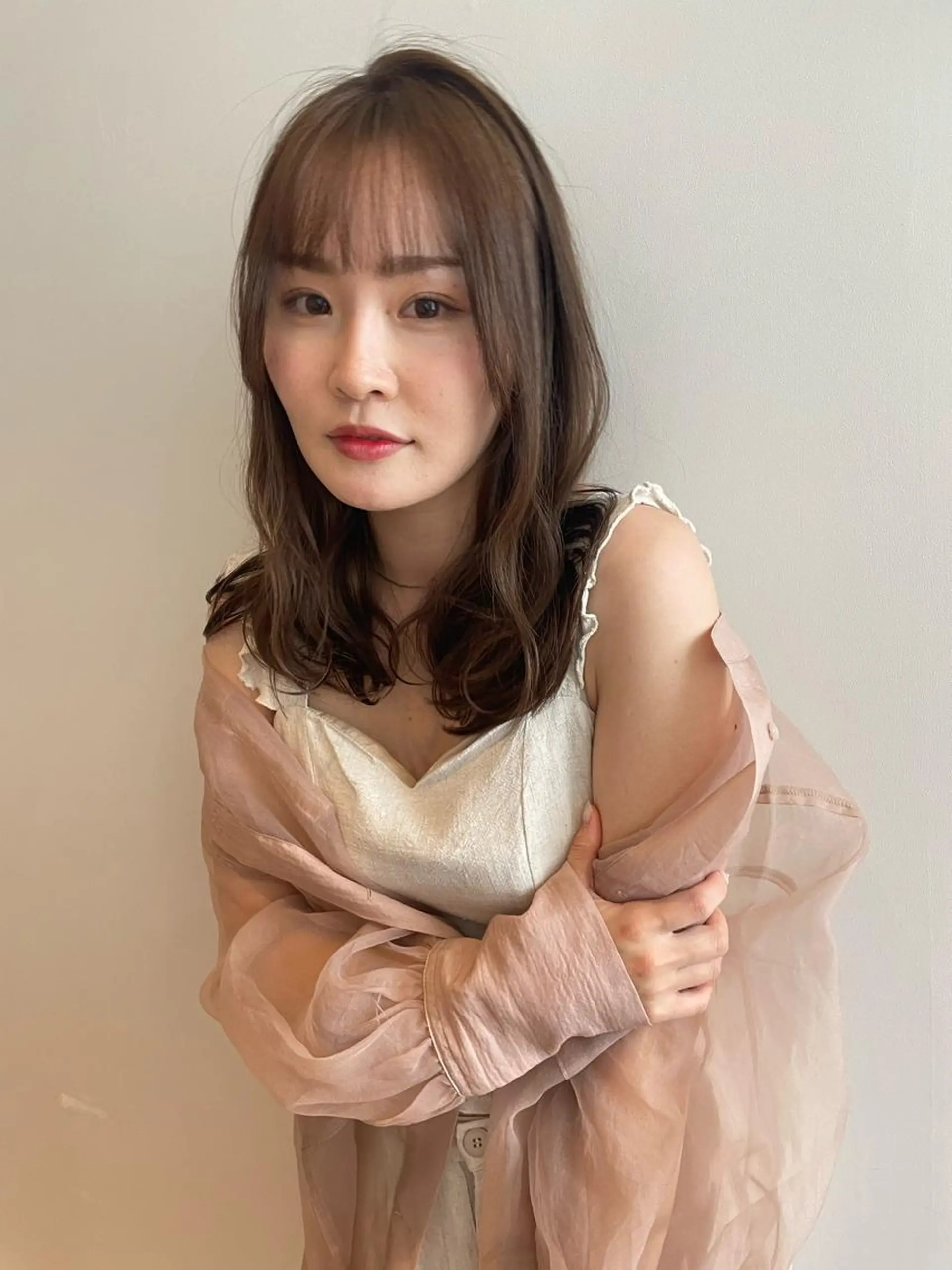 セミロング カラー 韓国風ヘア カット ヘアカラー トリートメント One By The Ect所属・ショート/脱白髪染め ☆宇﨑悠実のヘアスタイル