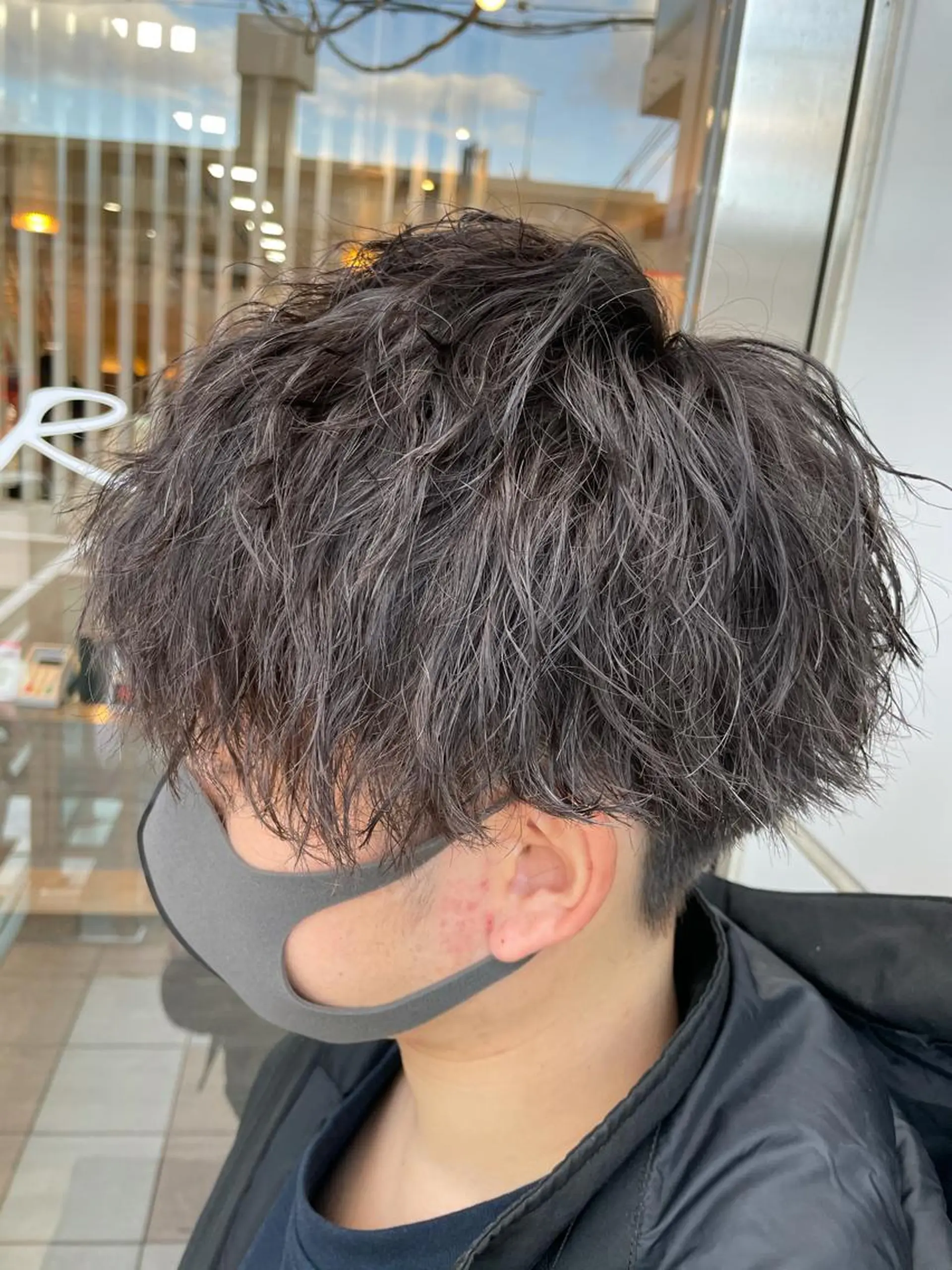 ショート メンズ カット パーマ 髪質改善N°rico 杉本怜美のヘアスタイル