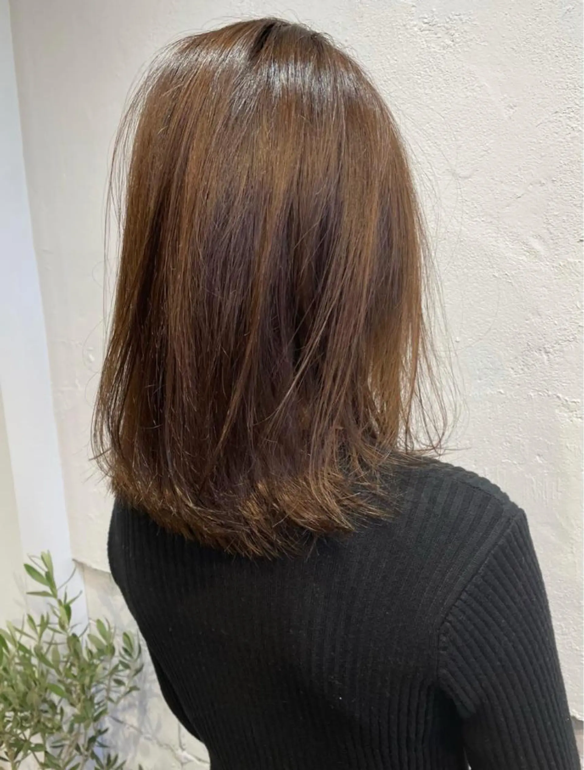 ミディアム カット 縮毛矯正 トリートメント 上原 みちるのヘアスタイル