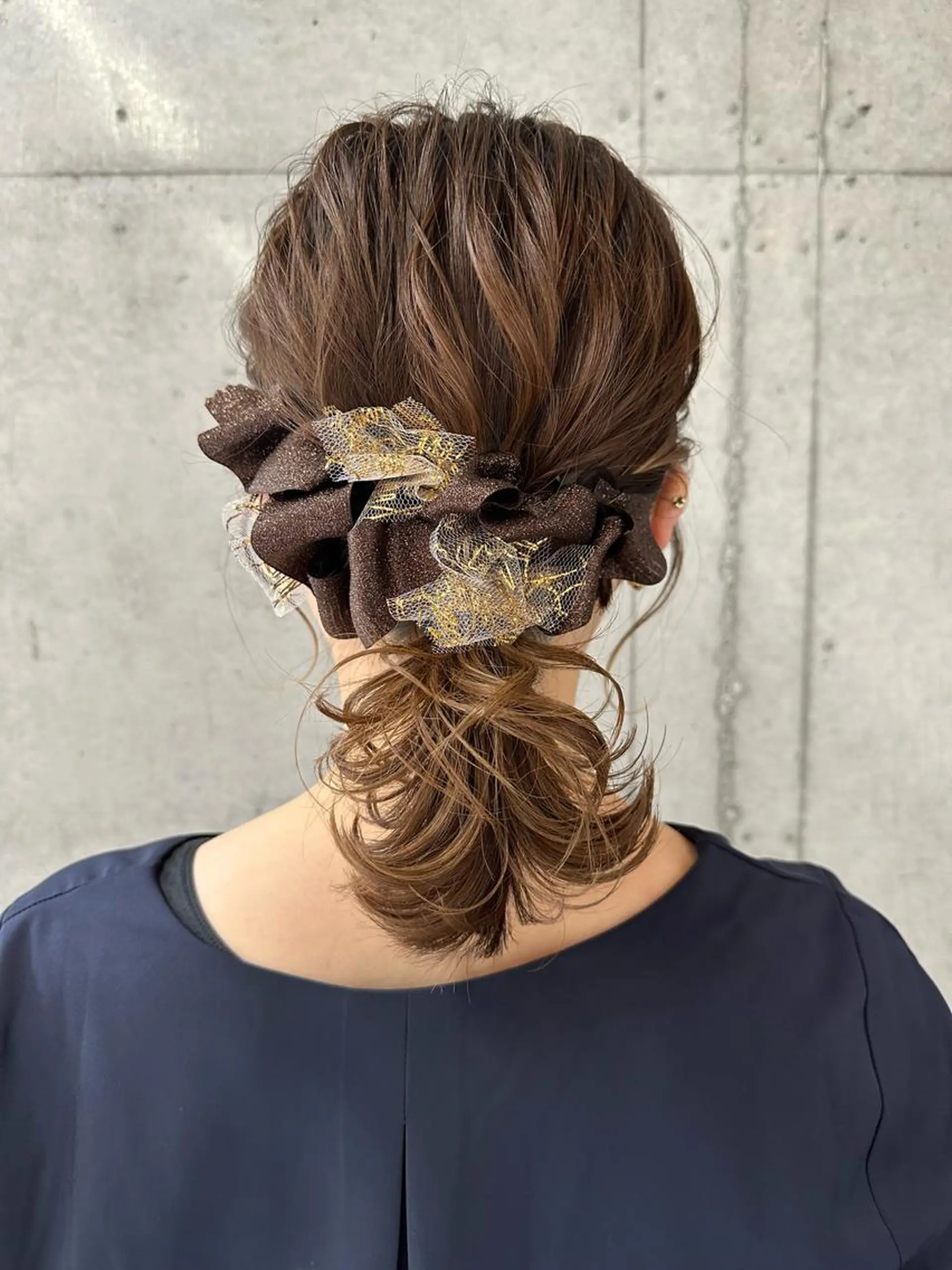 ミディアム ヘアアレンジ ヘアセット 女性に人気♪ はやしほのかのヘアスタイル