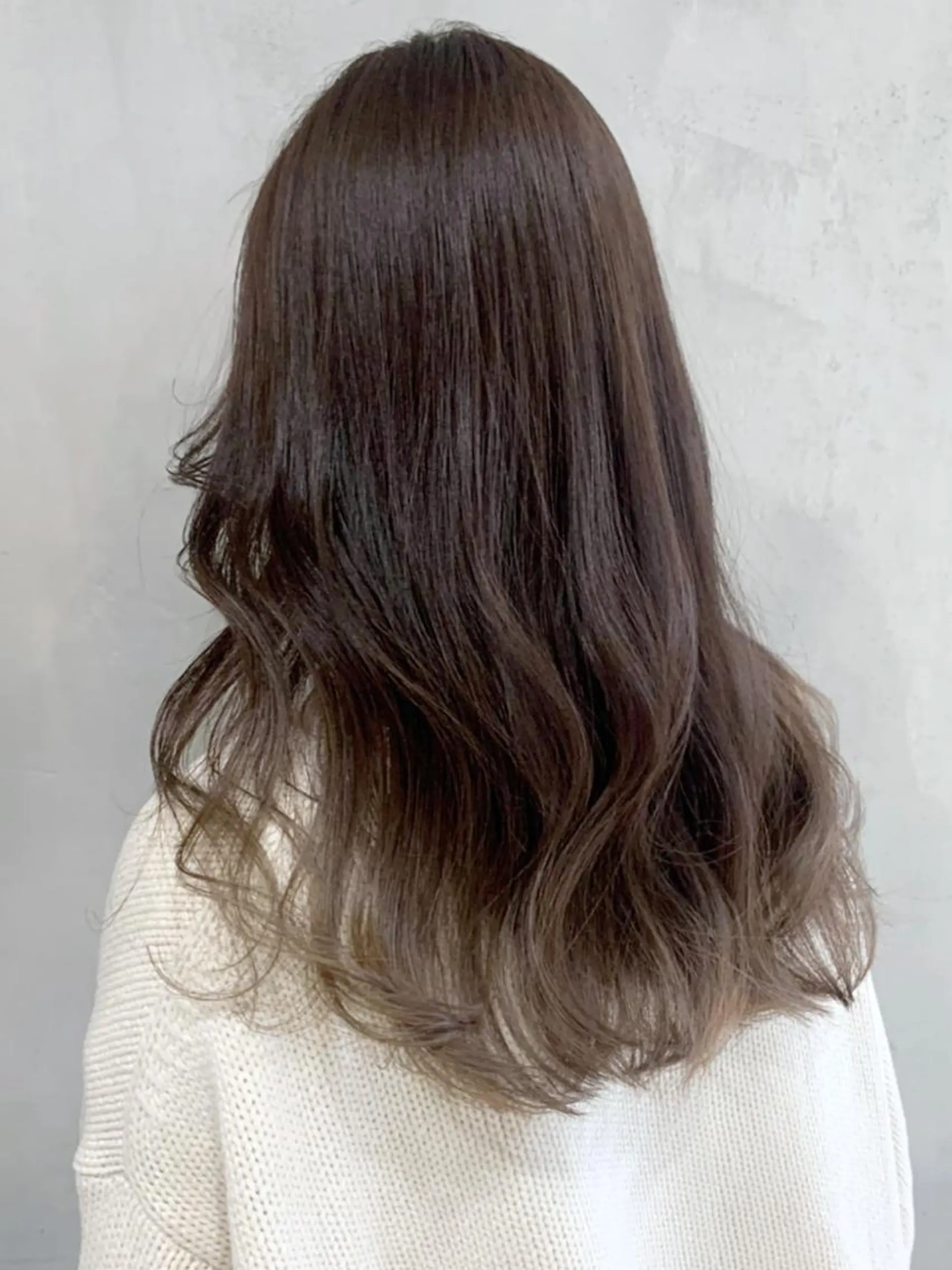 セミロング カラー パーマ ヘアアレンジ グラデーションカラー グレージュ ITbyALBUM 中野店のヘアスタイル