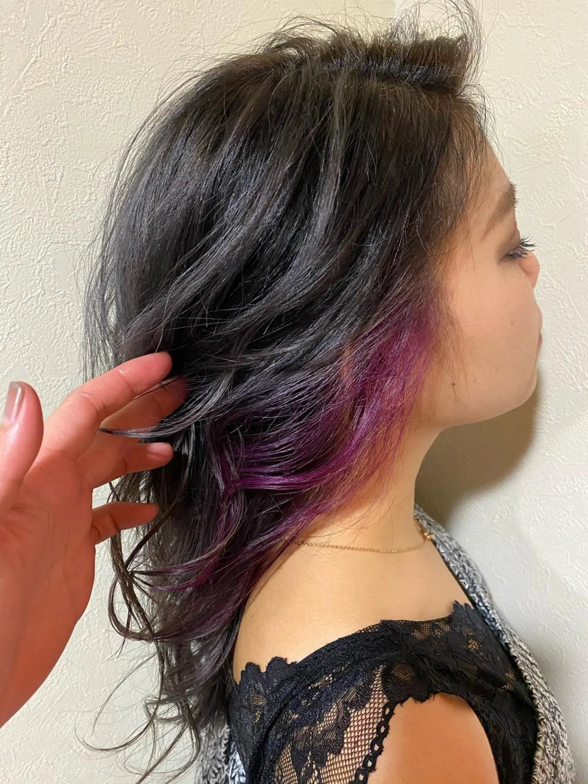 ロング カラー ラベンダーカラー ラベンダーピンク ピンクカラー シルバー カット ヘアカラー トリートメント 山崎 雄太のヘアスタイル