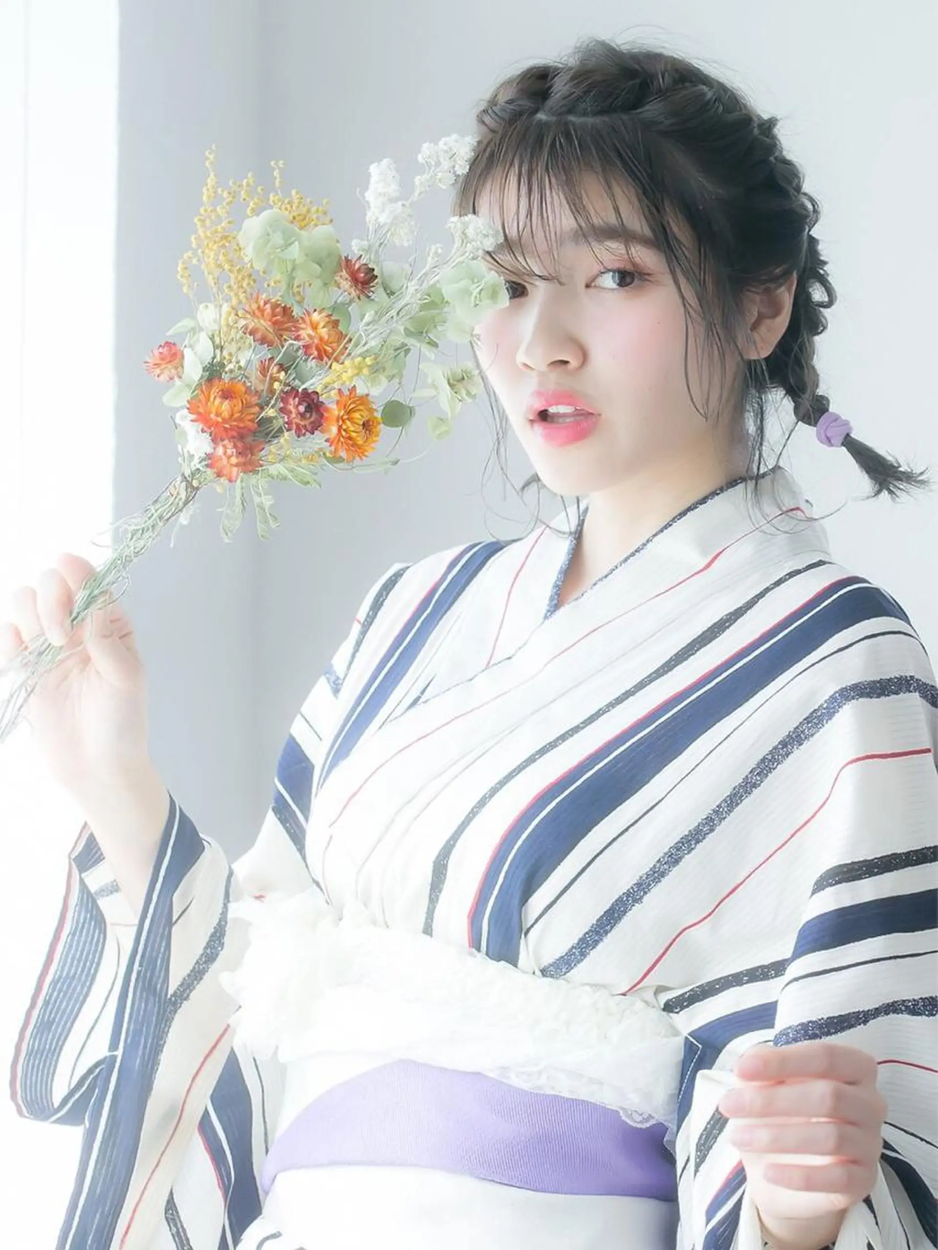 ヘアアレンジ 浴衣 湯田実津希🤎 ﾐﾙｸﾃｨ専門のヘアスタイル