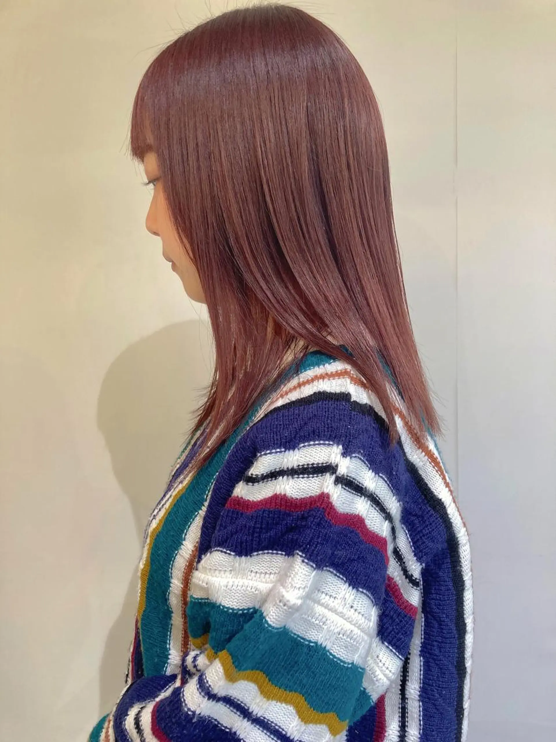 ミディアム カラー ブリーチ ブラウンカラー 透明感カラー カット ヘアカラー お洒落ベージュ🤎 代官山shibukiのヘアスタイル