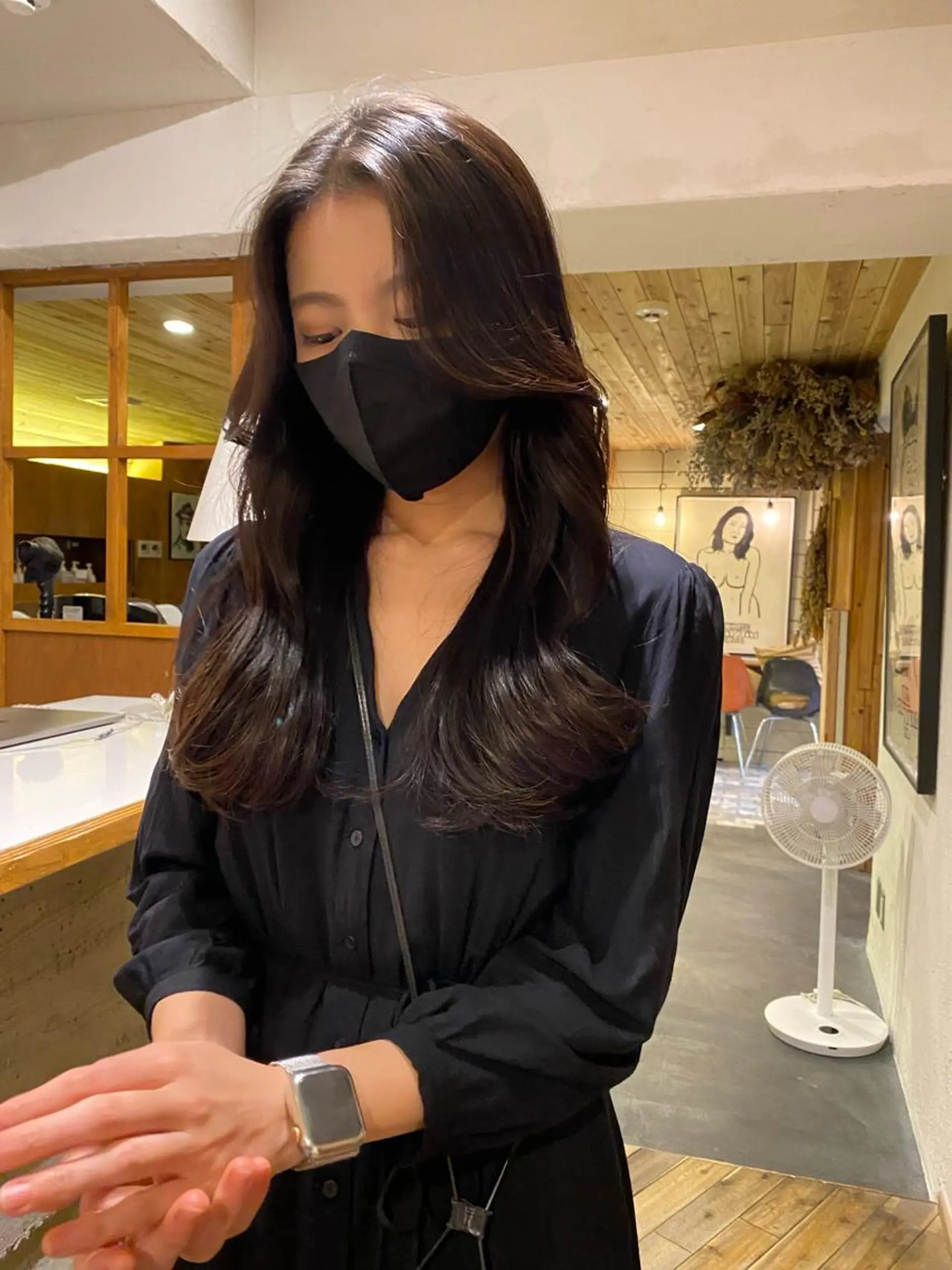 ロング 顔周りカット 韓国風ヘア レイヤーカット カット トリートメント chobii表参道所属・吉田 光佑のヘアスタイル