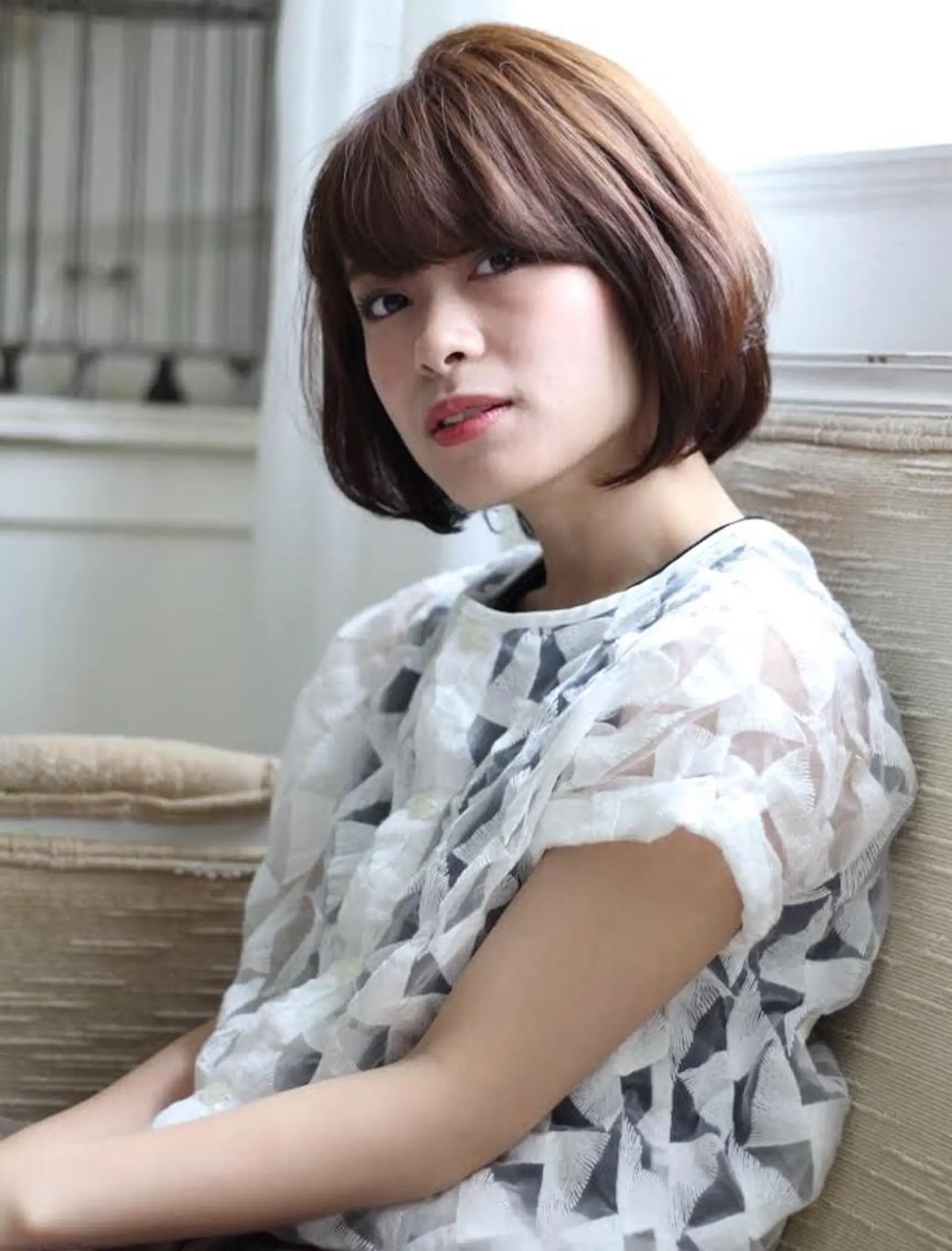 ショート カラー 髪質改善 Blumeのヘアスタイル