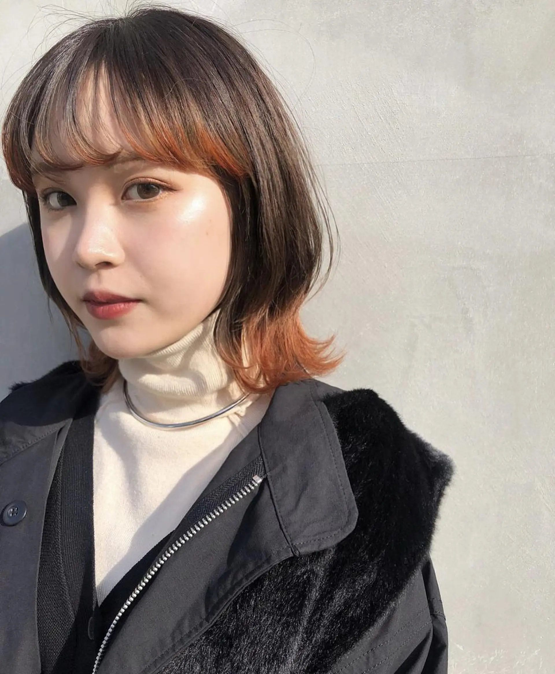 ミディアム amie新小岩 misakiのヘアスタイル