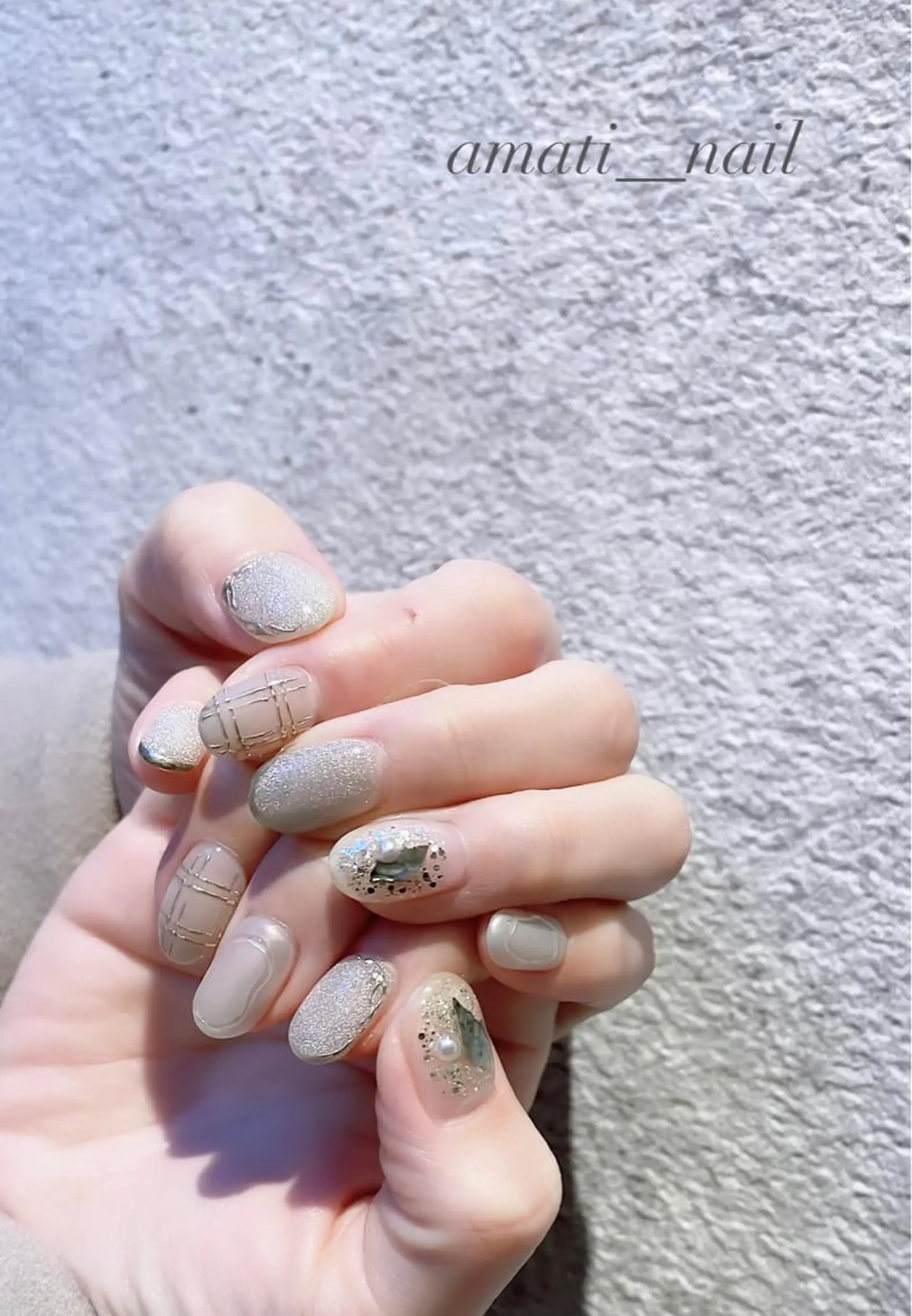 ネイル アニマル柄 マグネットネイル ミラーネイル ニュアンスネイル ワンカラーネイル ハンドネイル amati_nail TAKAKOのネイルデザイン