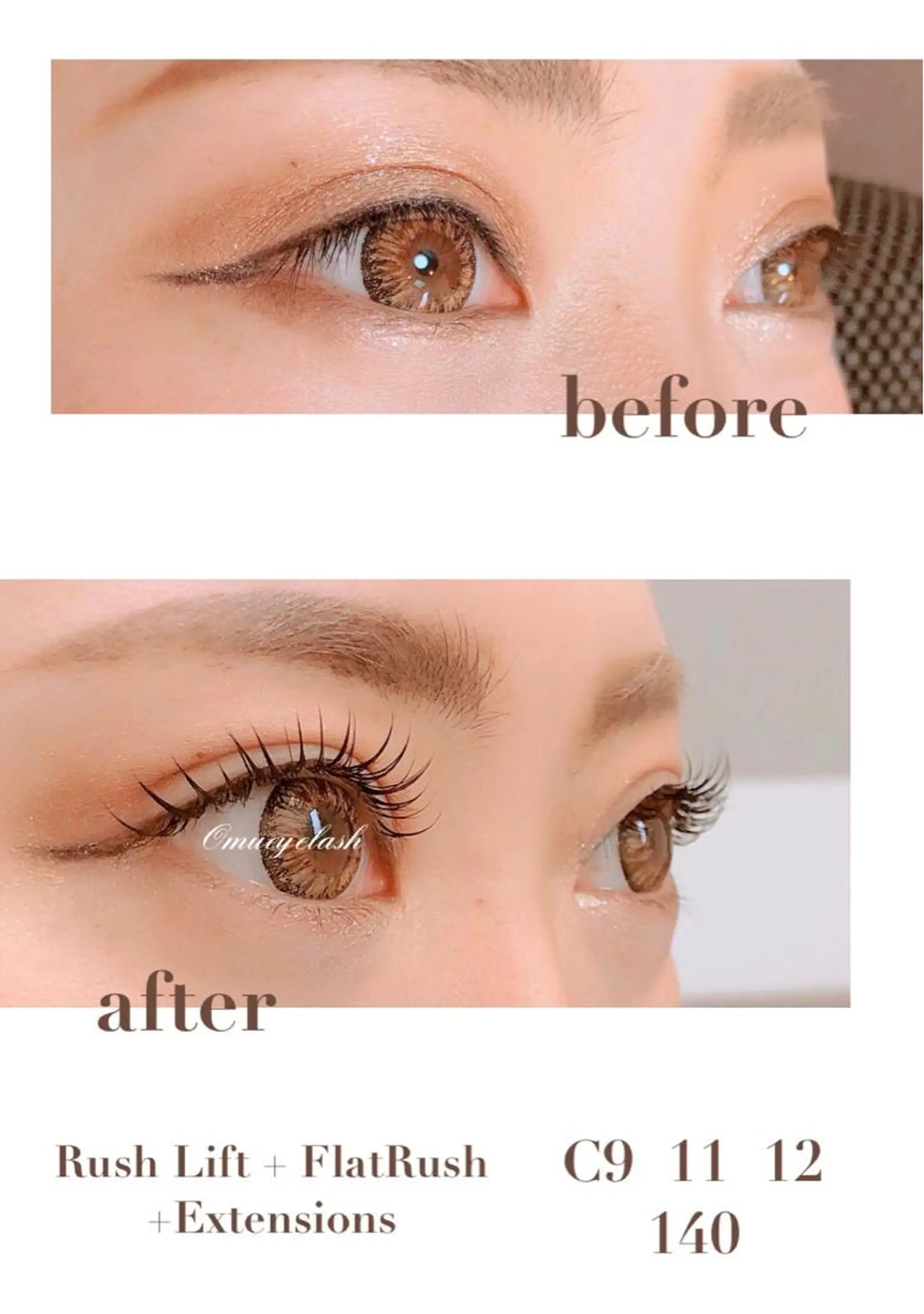 マツエク・マツパ 国分寺駅 Omueyelashのマツエク・マツパデザイン