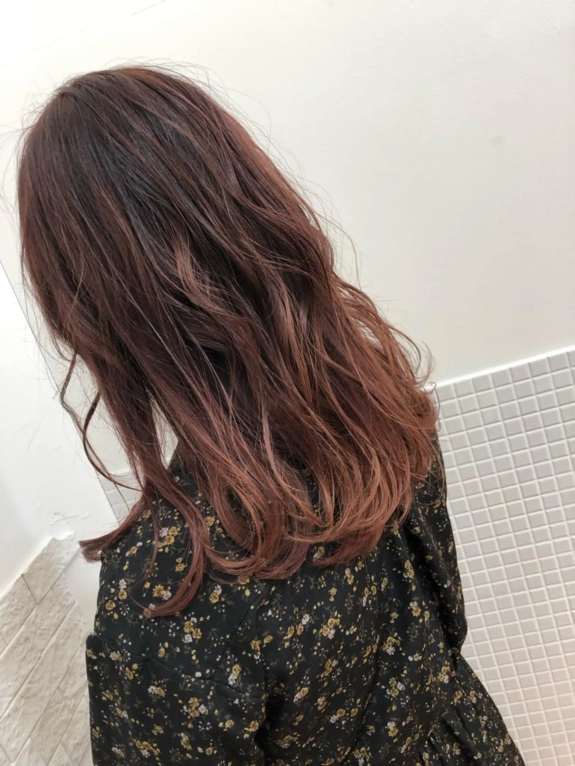 ロング カラー ヘアカラー ショート 嶋津祥希のヘアスタイル