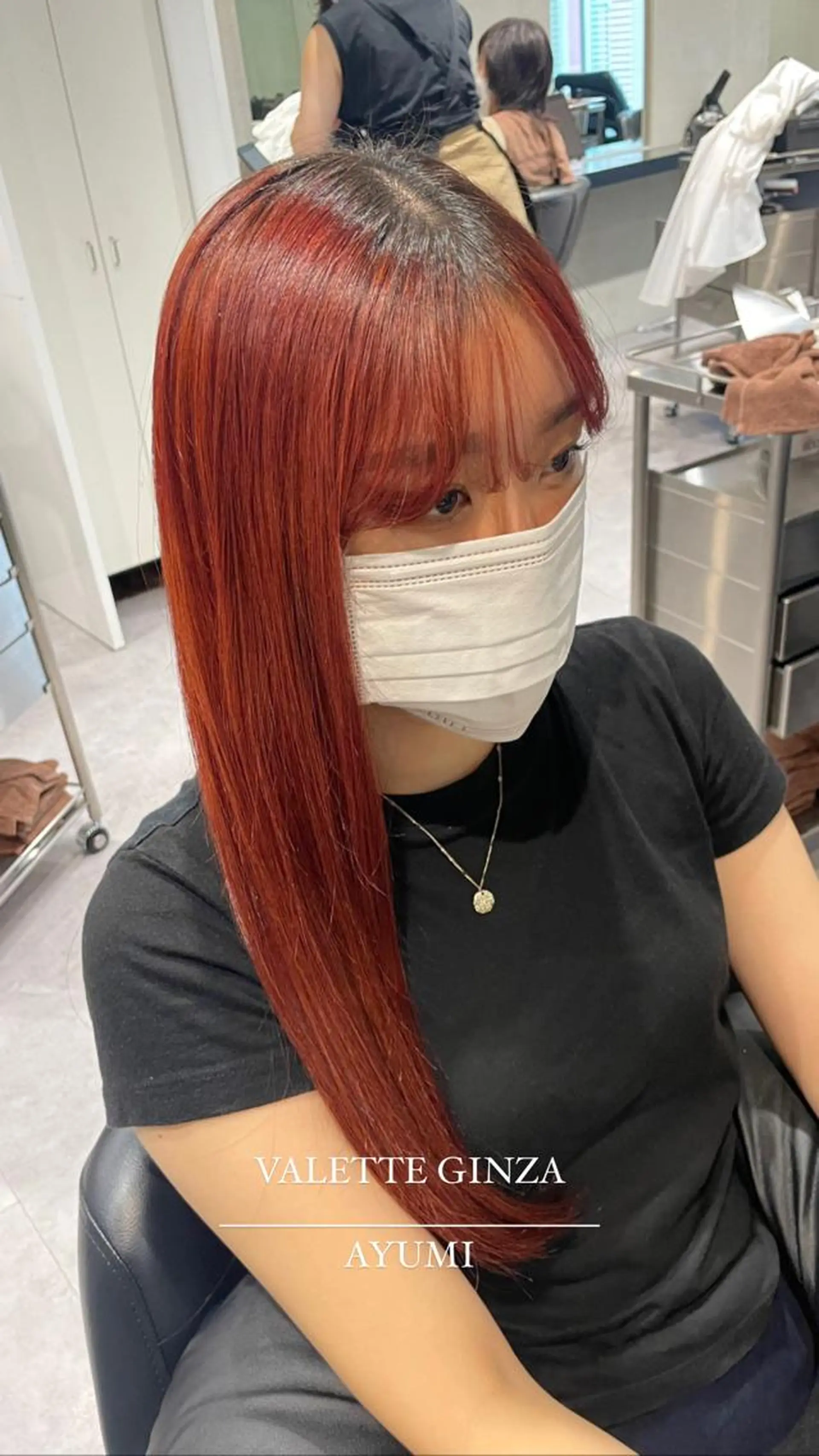 ロング カラー 韓国ヘア AYUMIのヘアスタイル