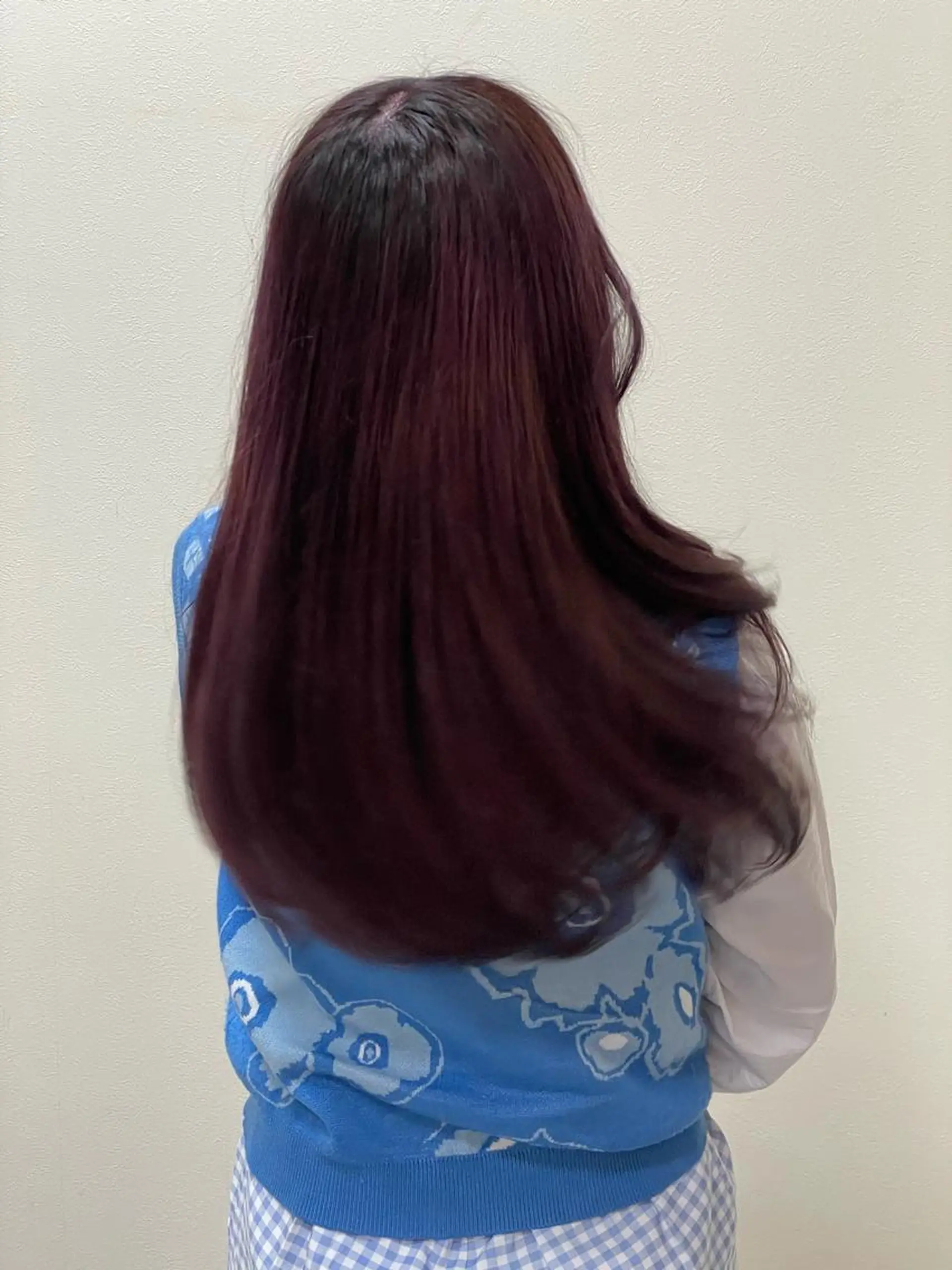 ロング カラー ラベンダーカラー ピンクカラー ピンクラベンダー 阿部 胡春のヘアスタイル